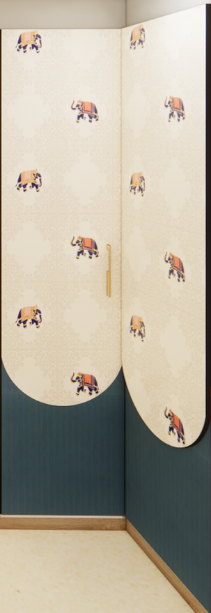 Printed Matte Laminate Wardrobe