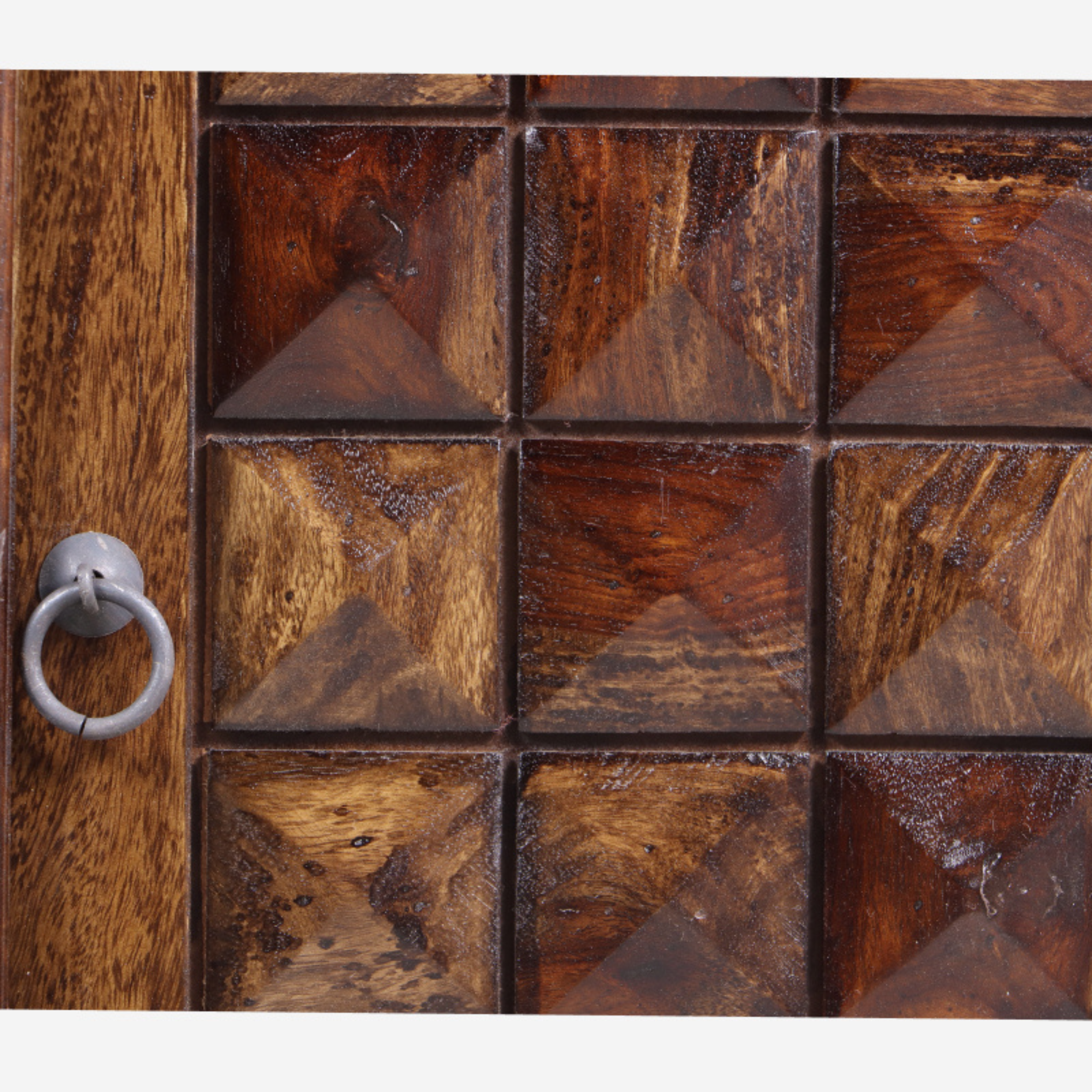 Diamond Shoerack with Two Drawer