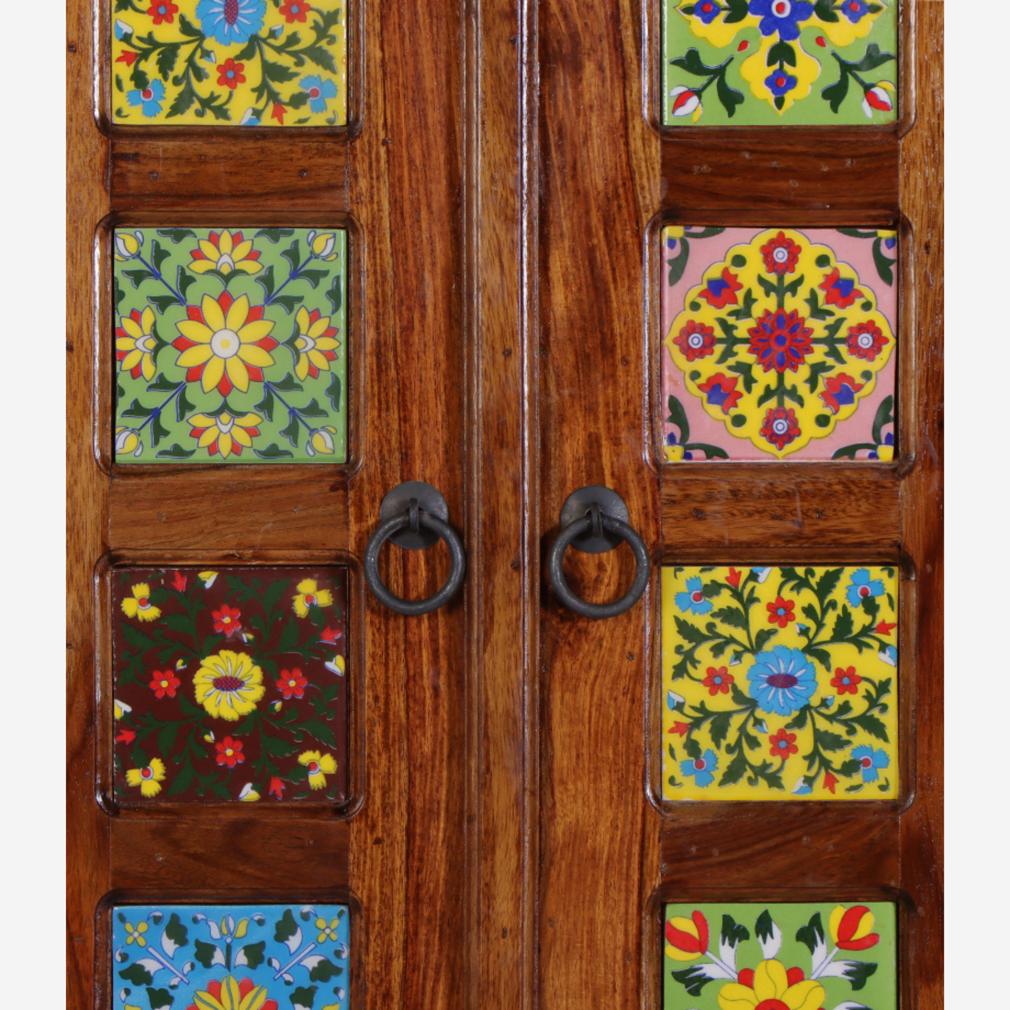 Tile Sheesham Wood Almirah