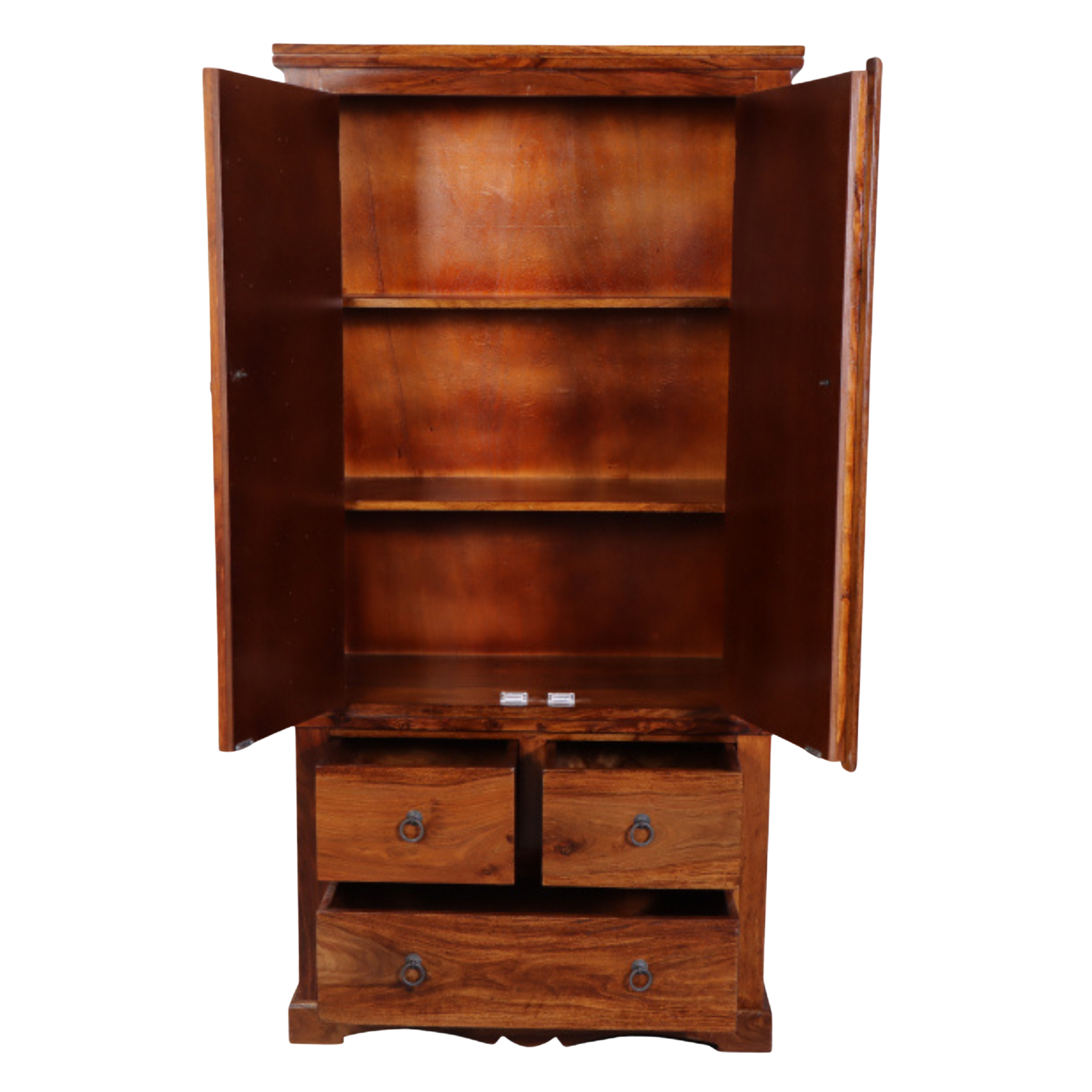 Tile Sheesham Wood Almirah