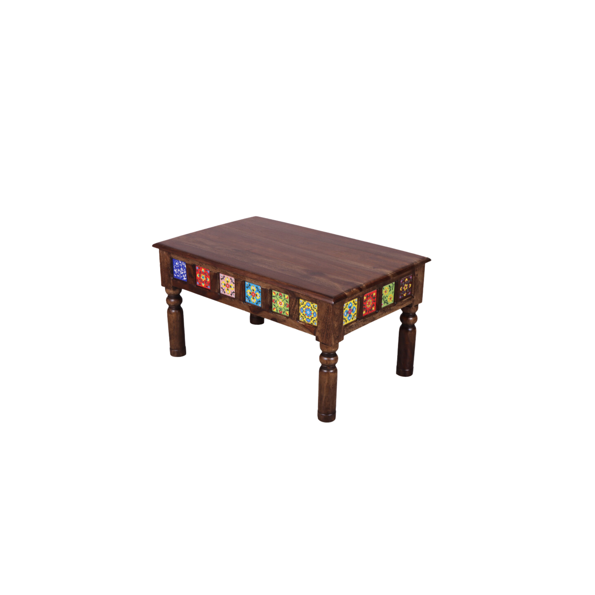 Tile Shesham Wood Dining Table