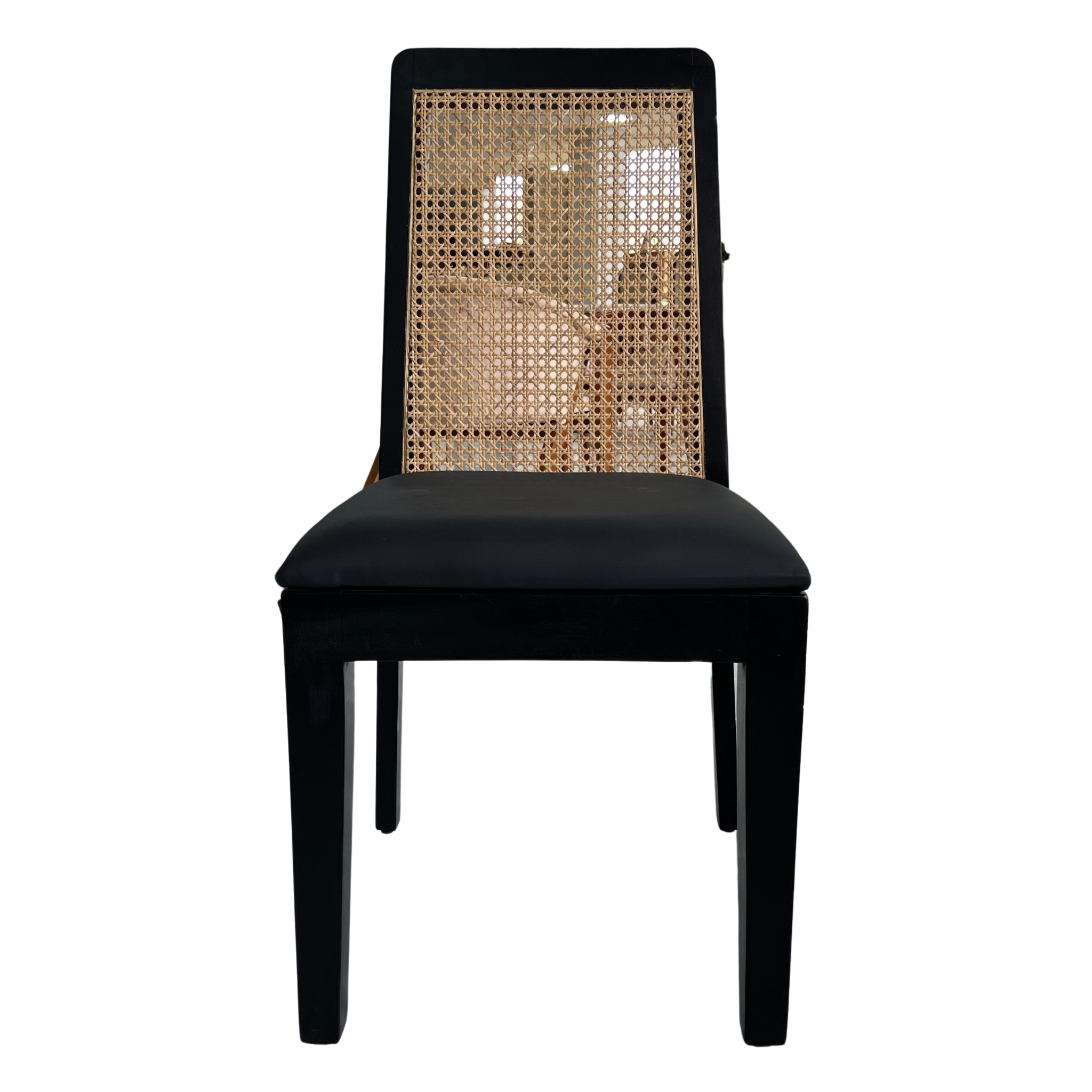 Altana Black Cane Chair
