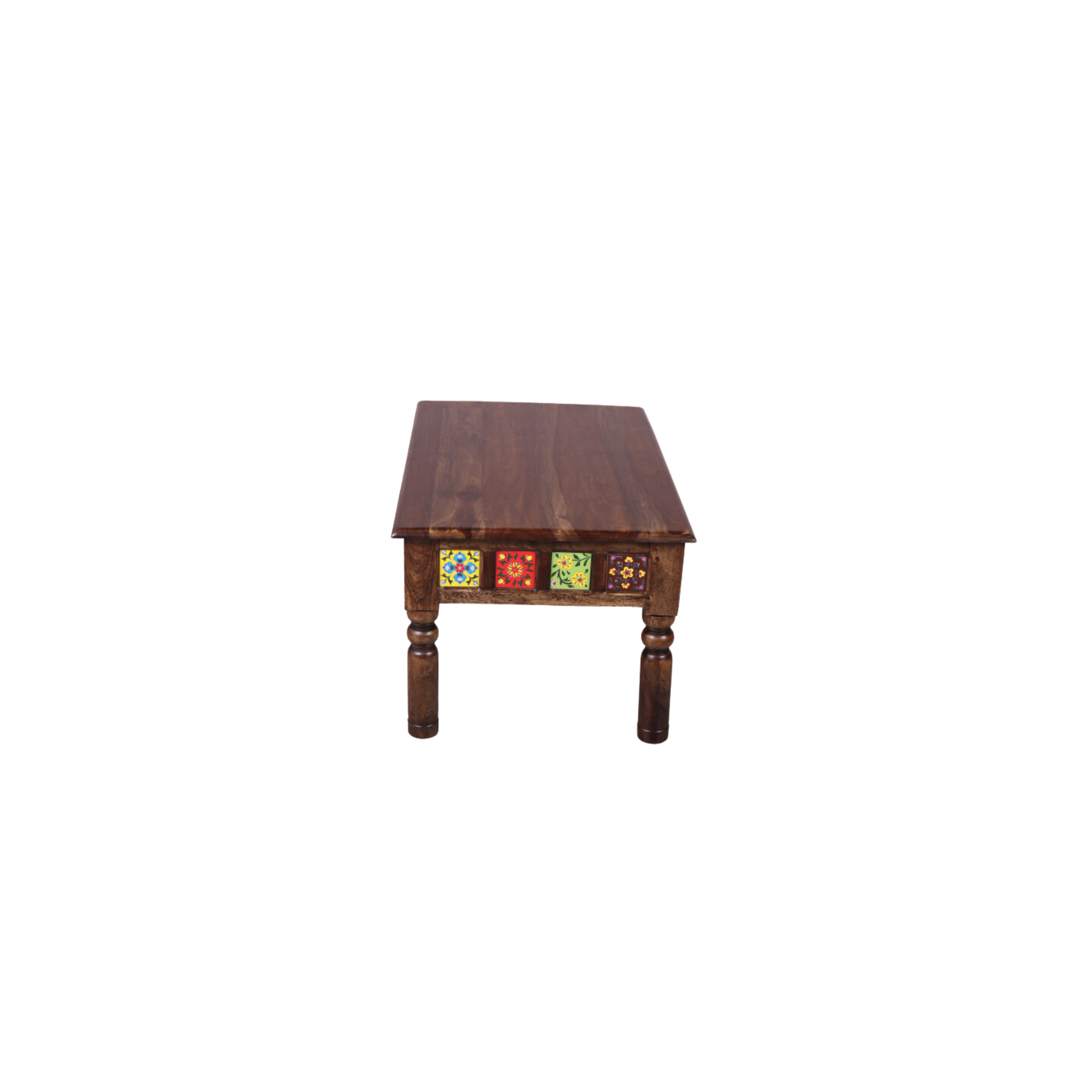 Tile Shesham Wood Dining Table