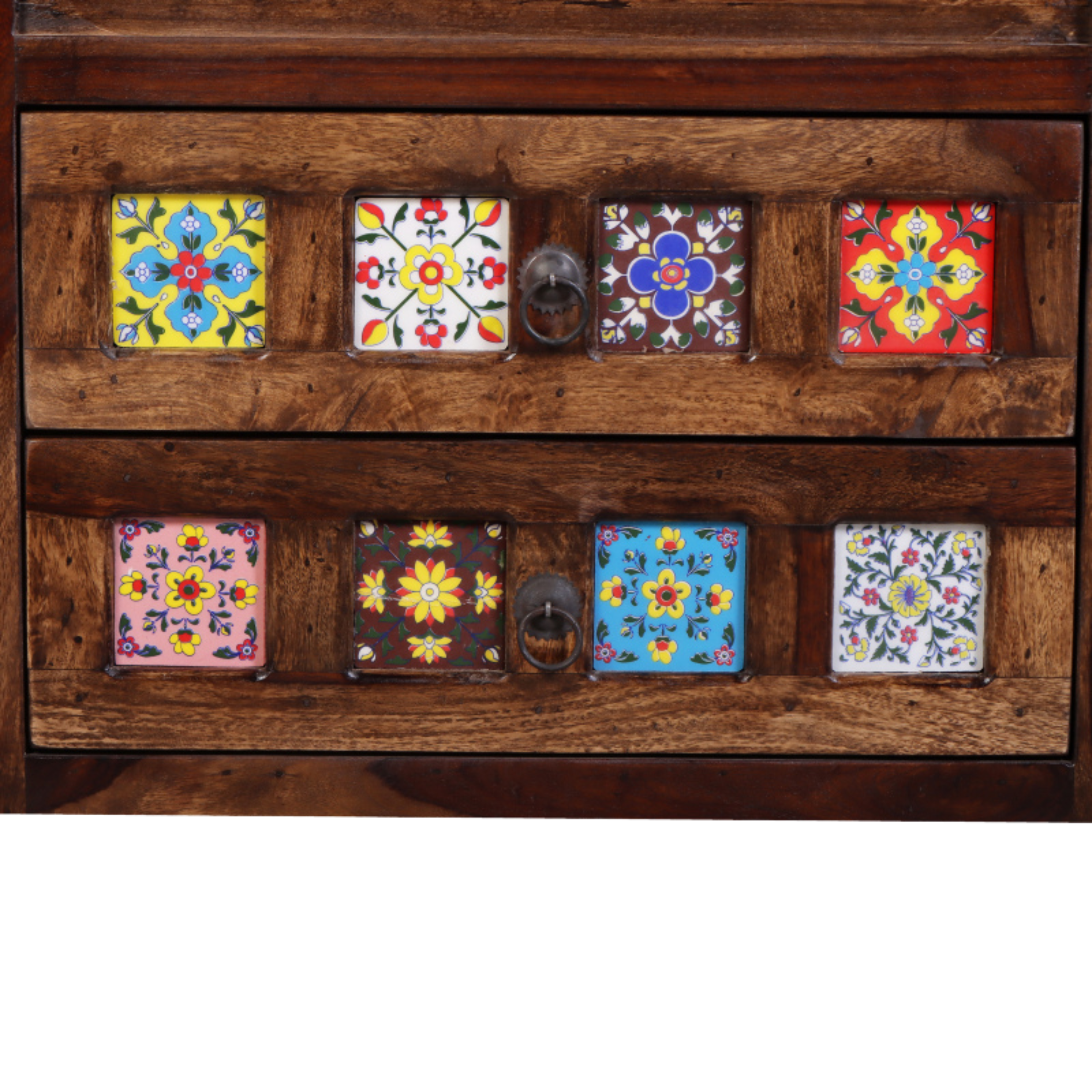 Tile Dressing Table with Two Drawer