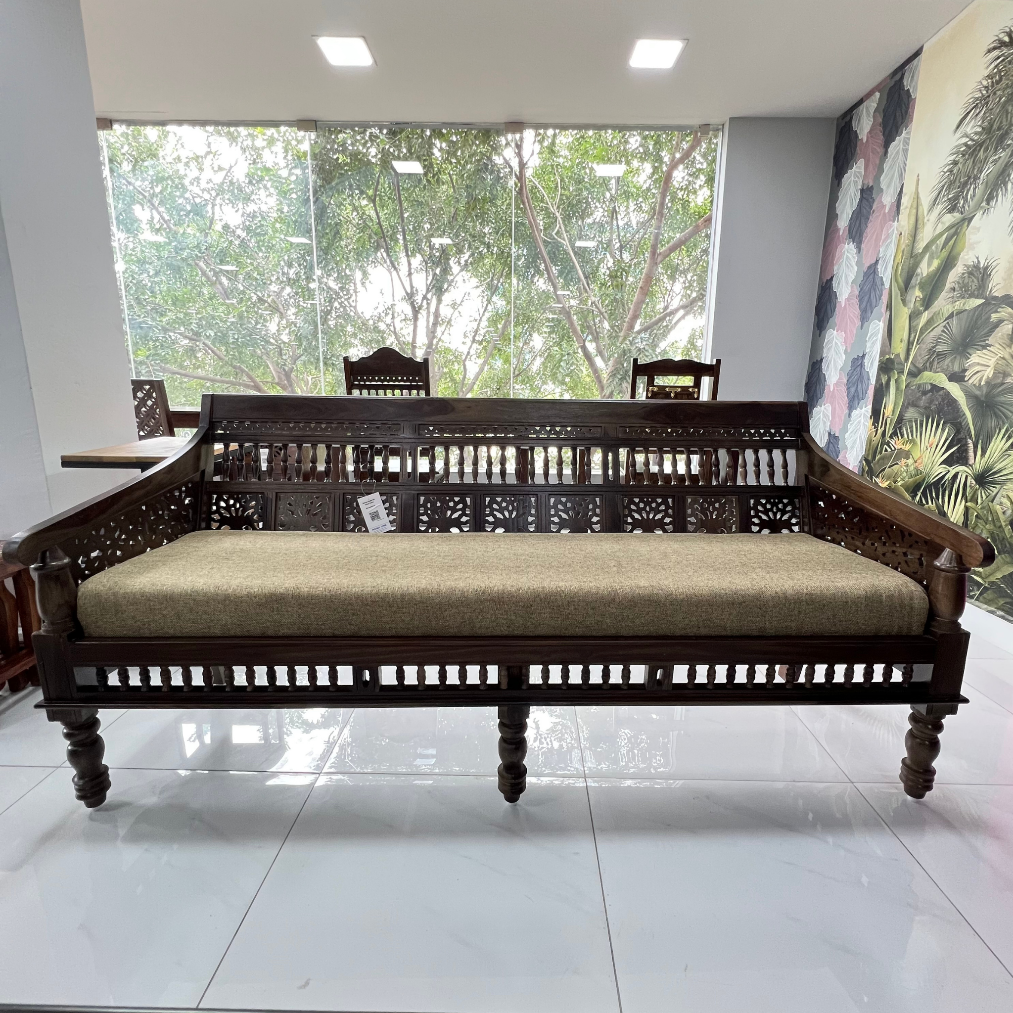 Maharaja Wooden Sofa With Cushion