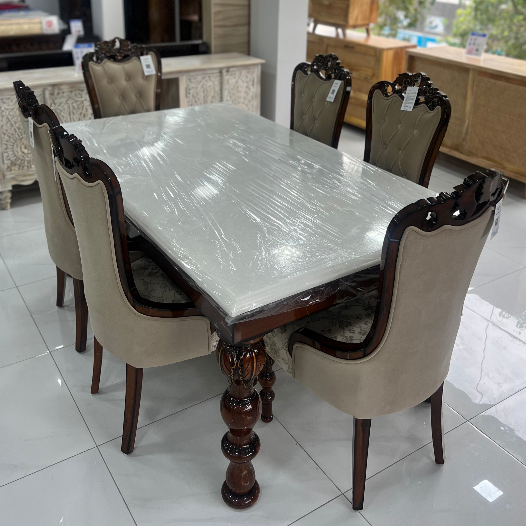 Leaf 6S Wood Dining Table