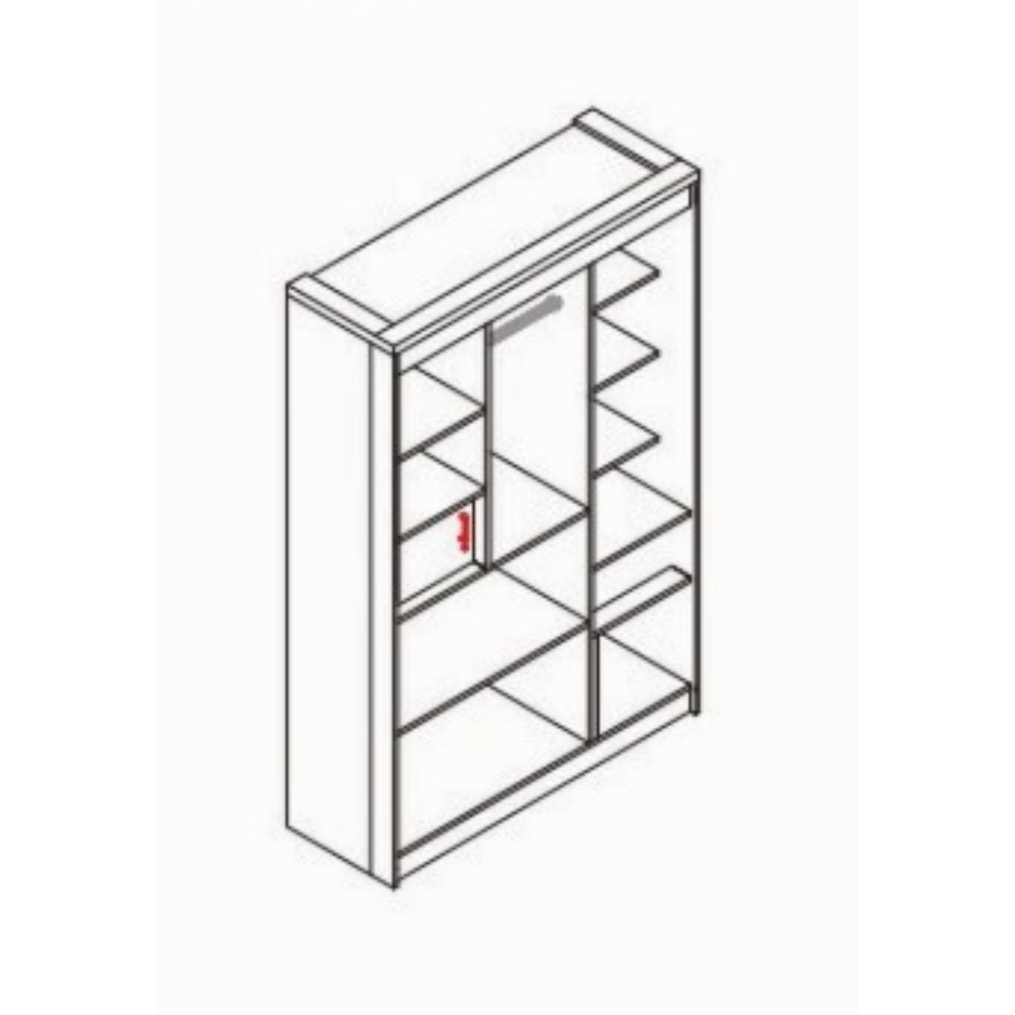 Fox Glove Wardrobe with Dresser
