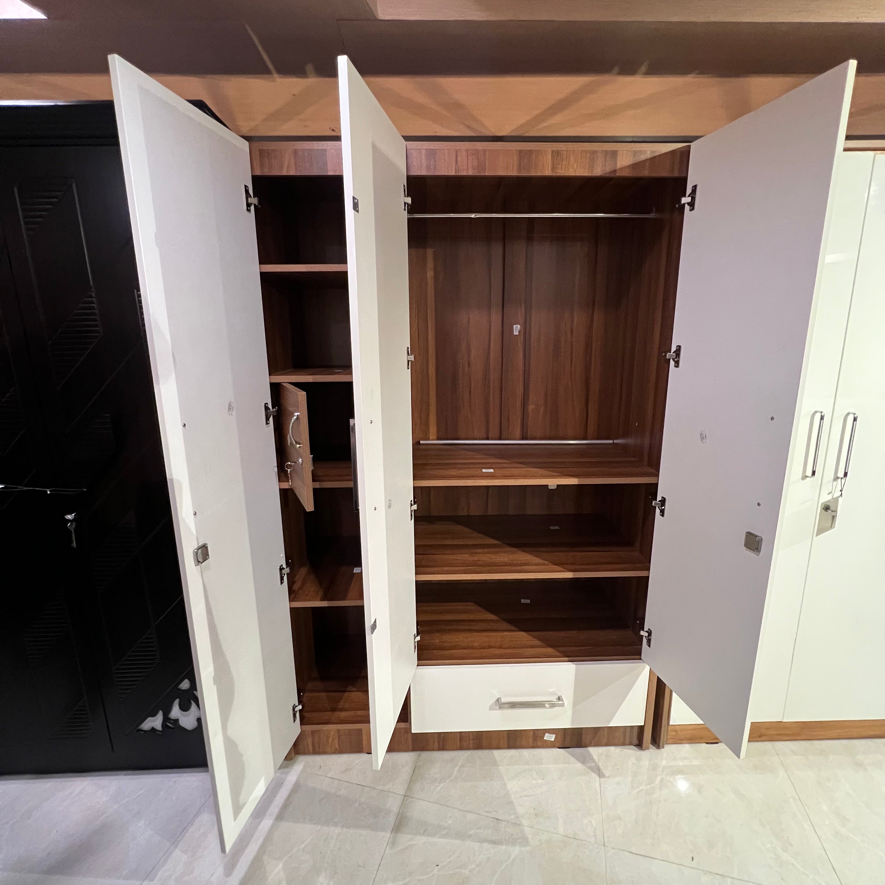 Eloise Three Door Wardrobe with Drawer
