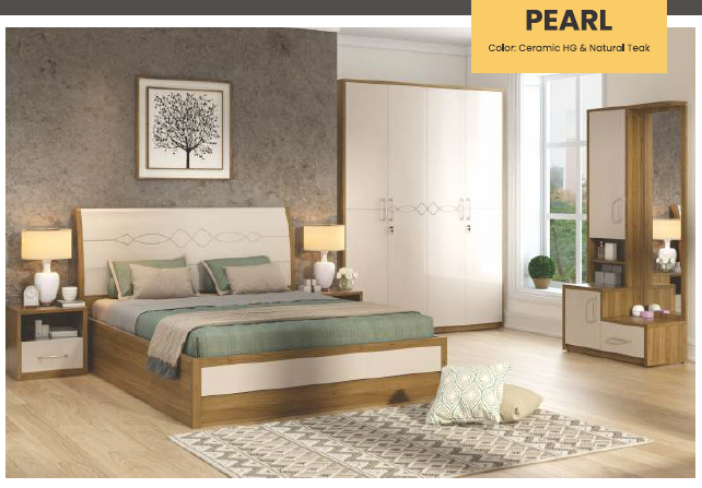Pearl 4 Door Wardrobe