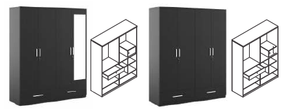 Ralph 4 Door Wardrobe