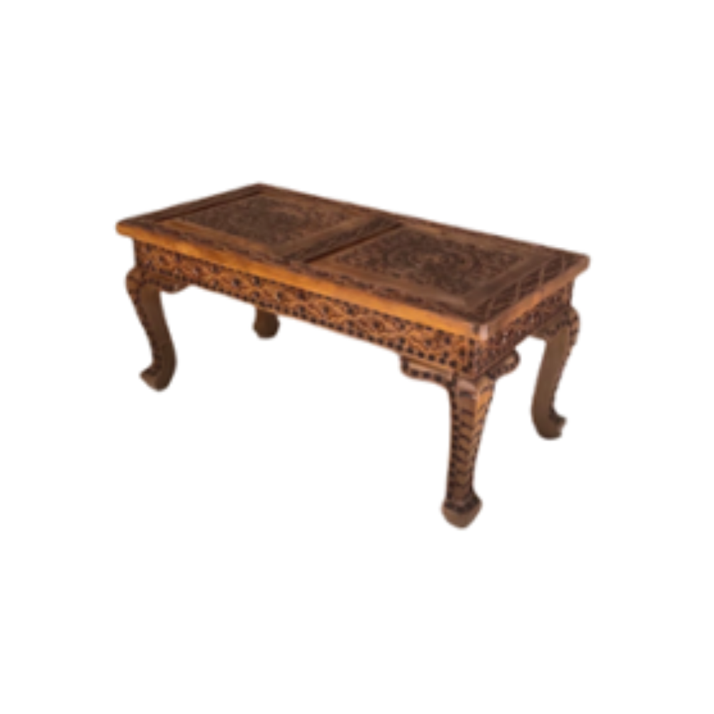 Brisbane Jodhpur Coffee Table Teak With Glass
