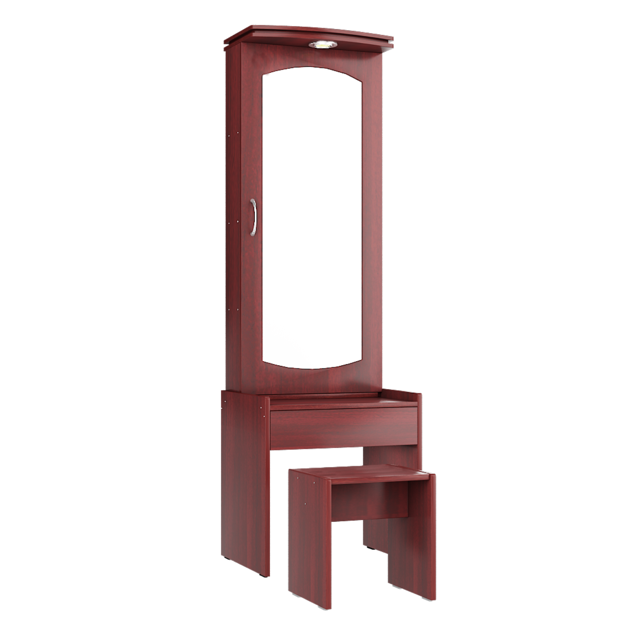 Dressing Table With Light on Top of the Mirror