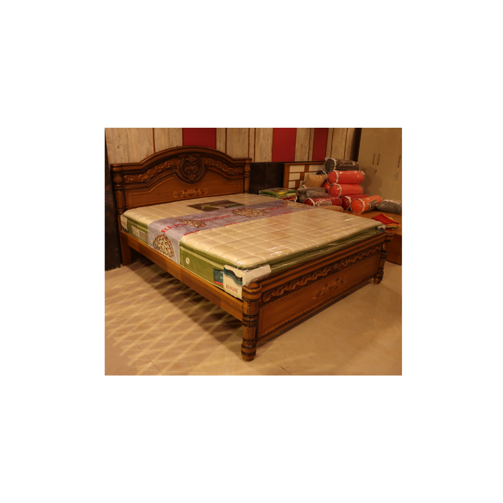 Delhi Flower Wooden Cot - PL-WC1