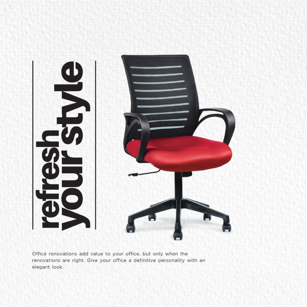 Zody Nylon Mesh Armrest Office Chair