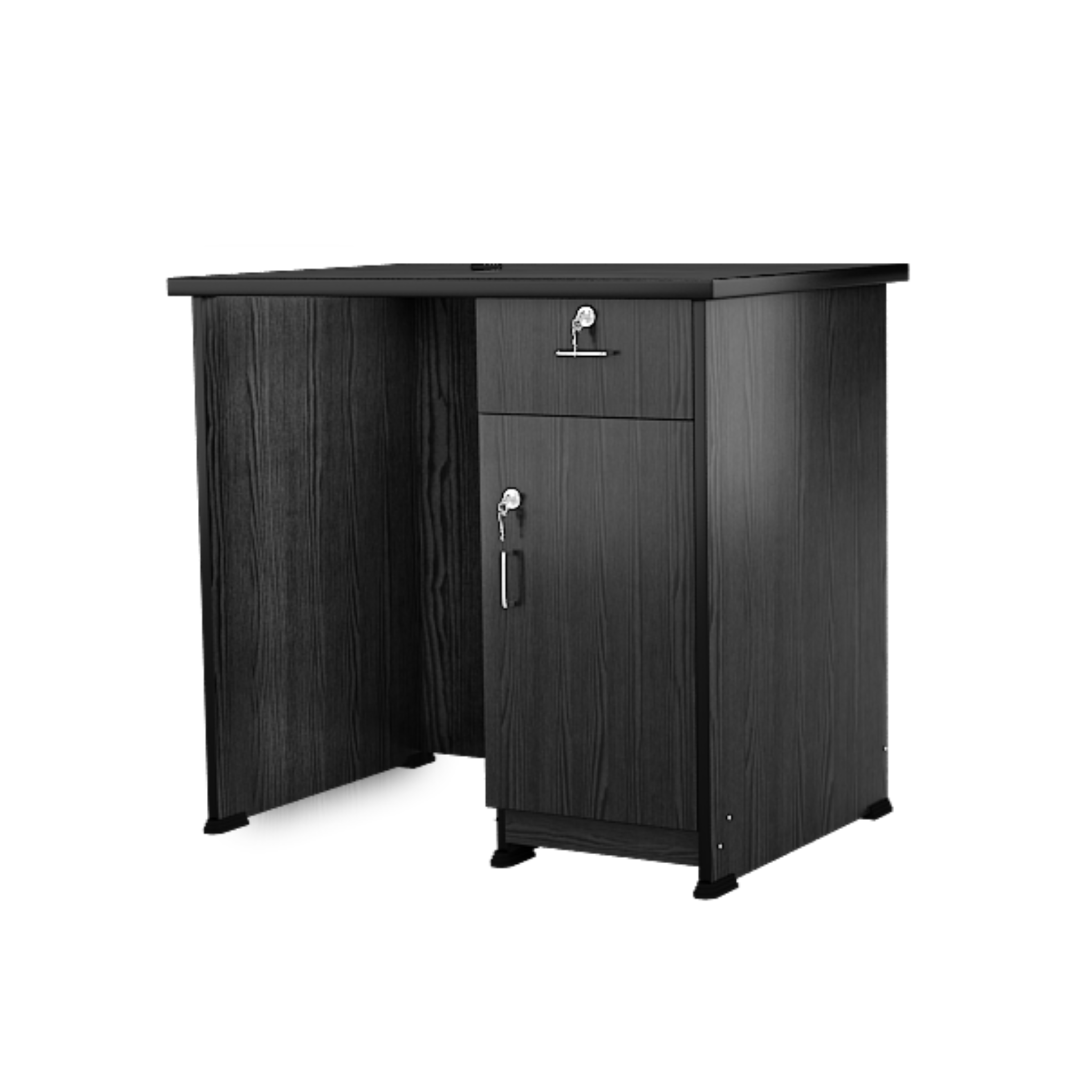 Office Table and Study Desk with One Cabinet Full Size