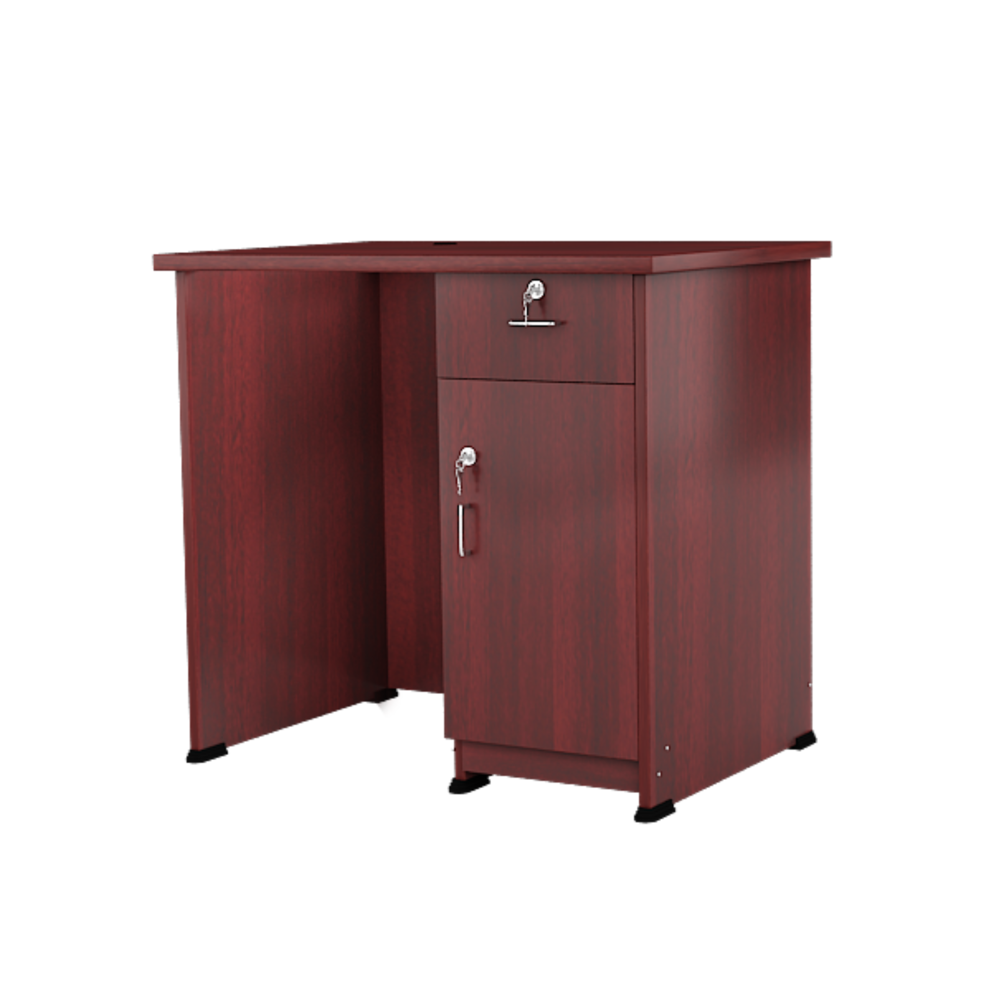 Office Table and Study Desk with One Cabinet Full Size