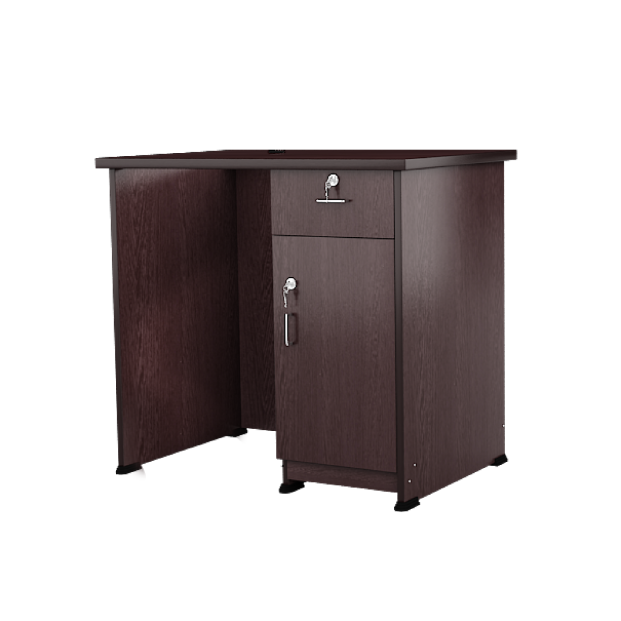 Office Table and Study Desk with One Cabinet Full Size