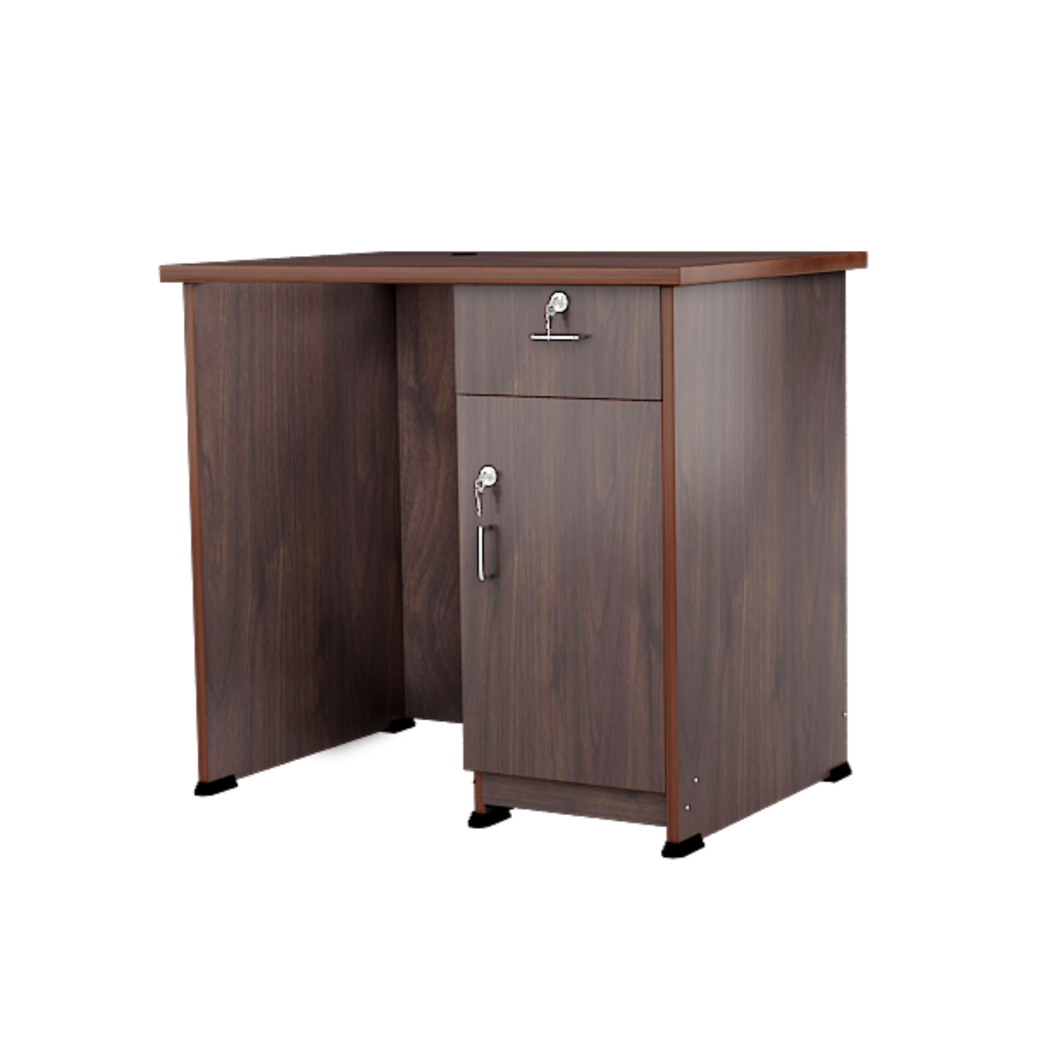 Office Table and Study Desk with One Cabinet Full Size