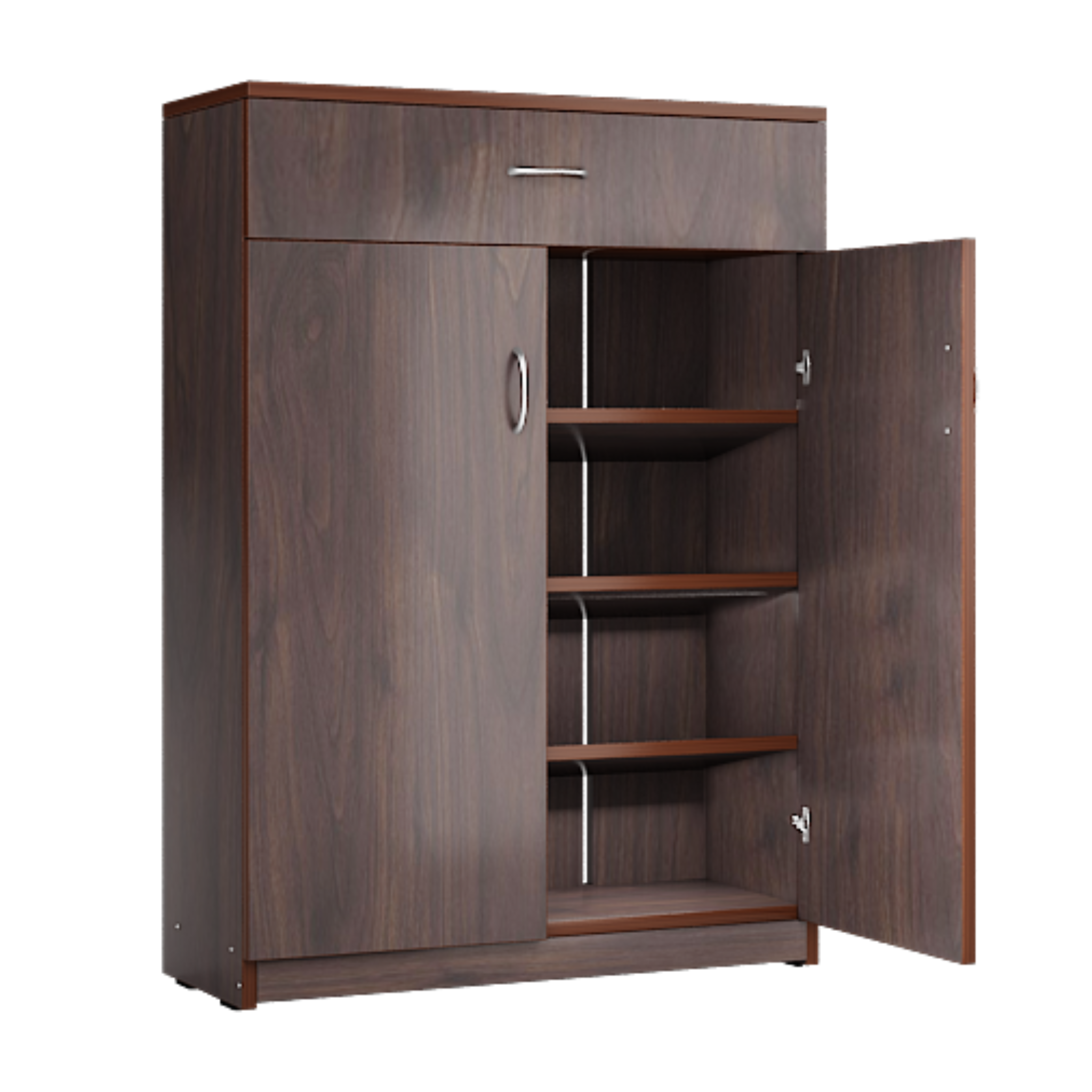 Two Door Cabinet Shoe Rack with Drawer Storage