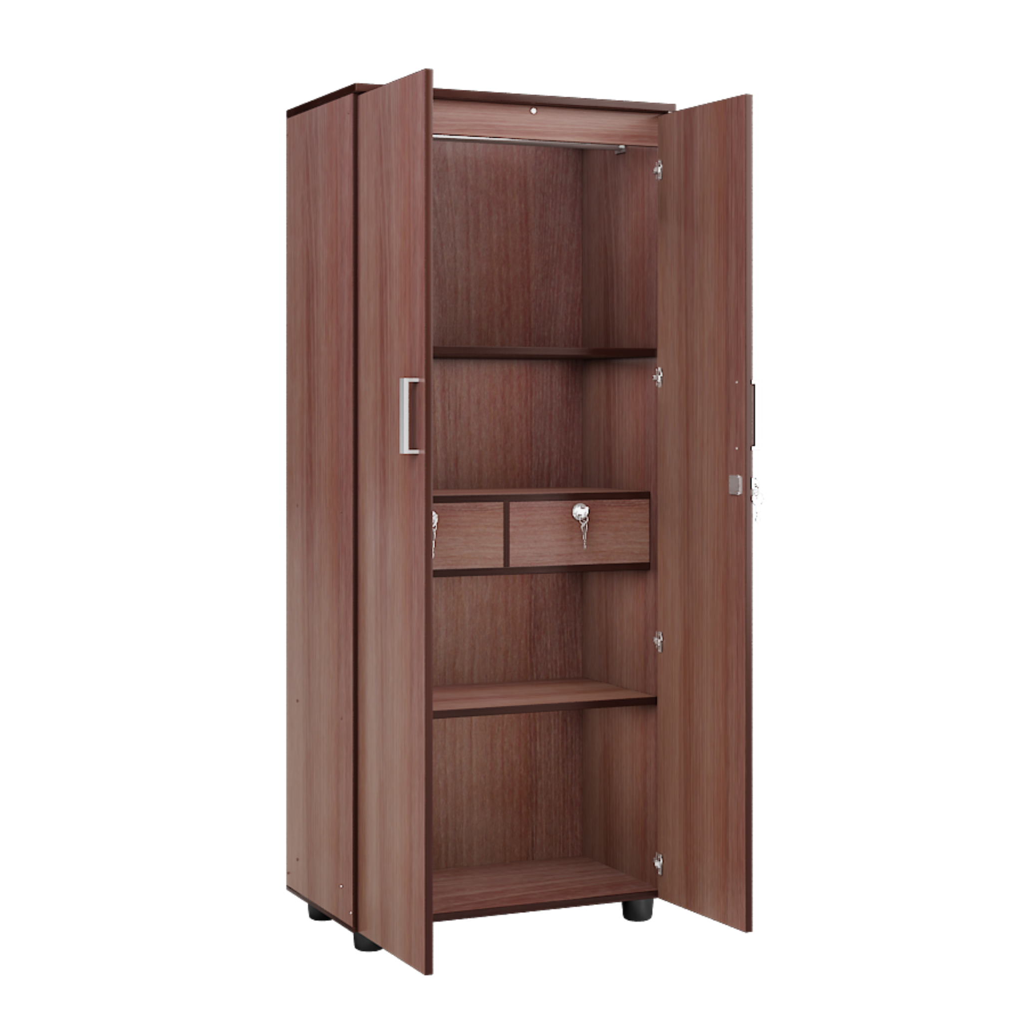 Super and Luxury Two Door Wardrobe with Dual Drawer