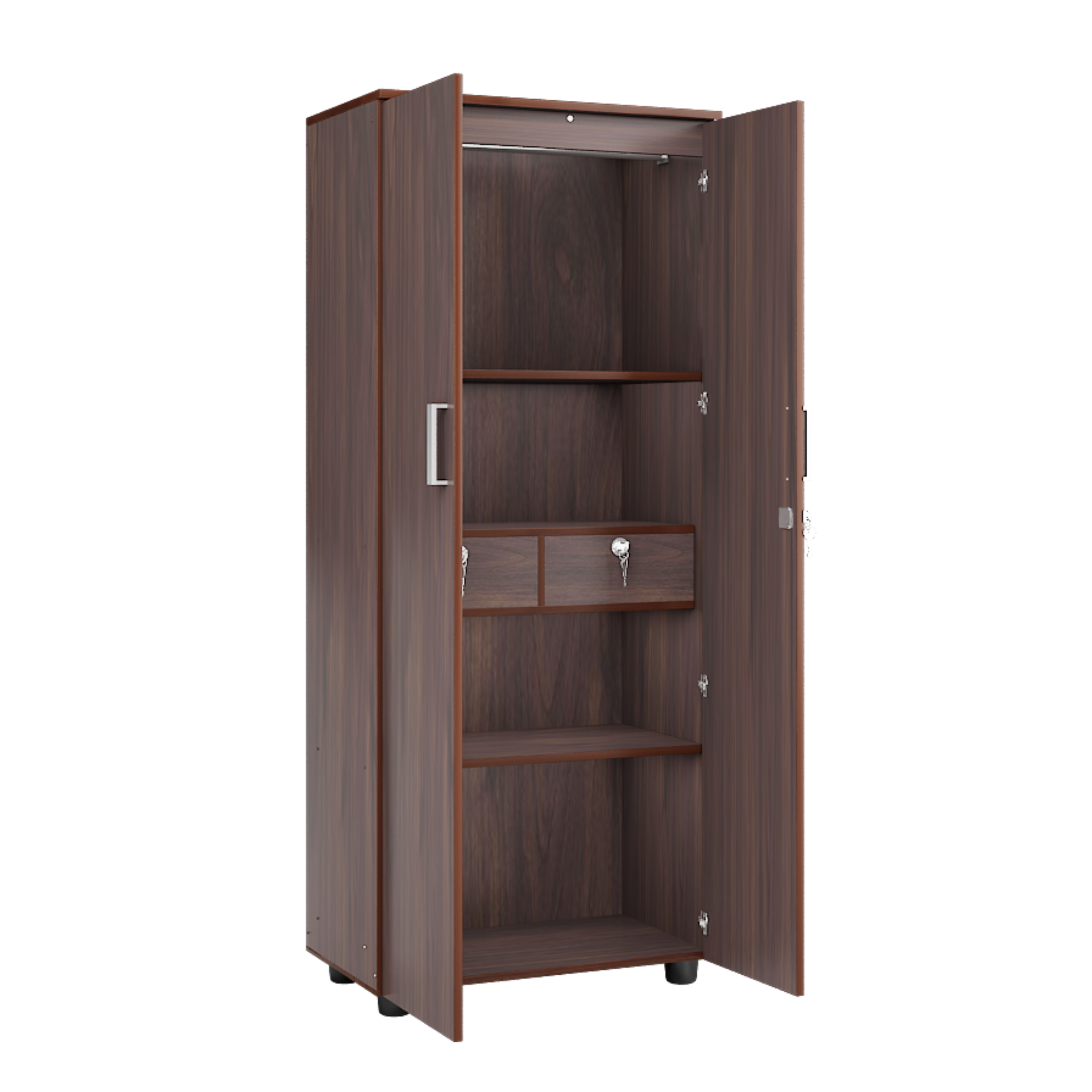 Super and Luxury Two Door Wardrobe with Dual Drawer