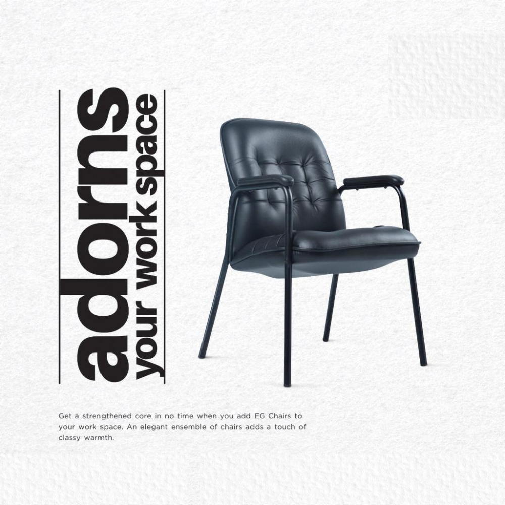 Slope Artificial Leather Visiting Chair With PU Foam