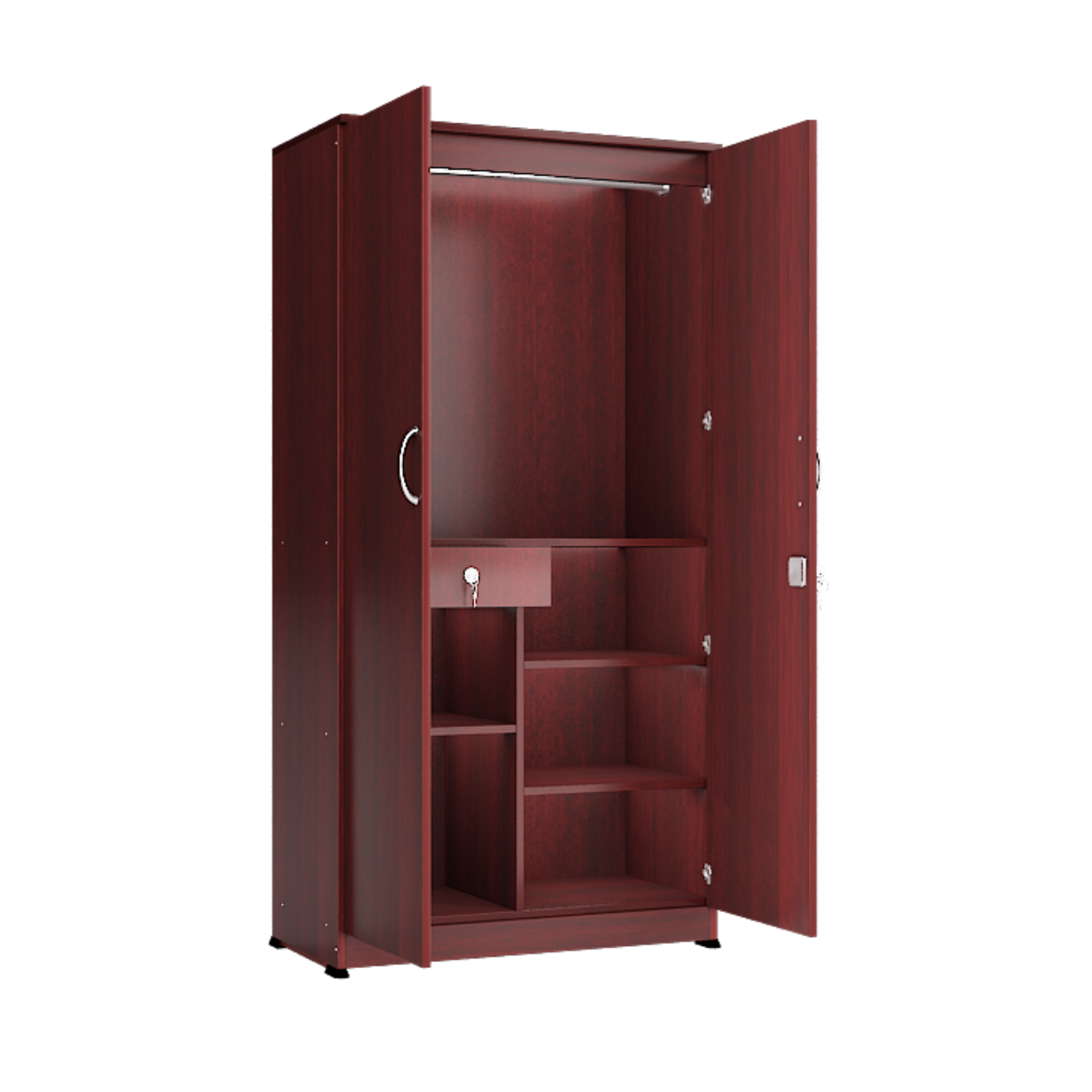 Economy Two Door Wardrobe in Engineered wood