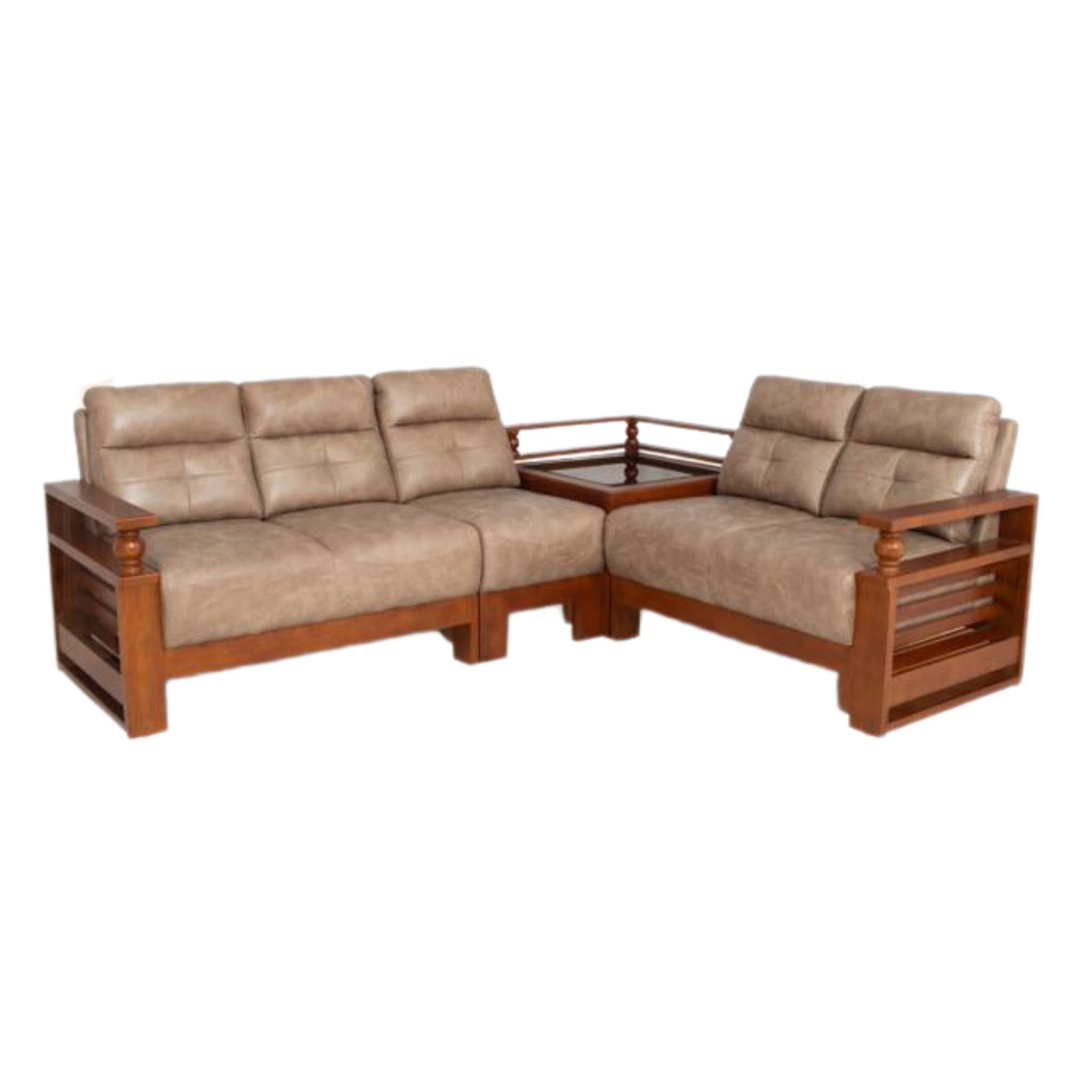 Rolled L Corner Sofa