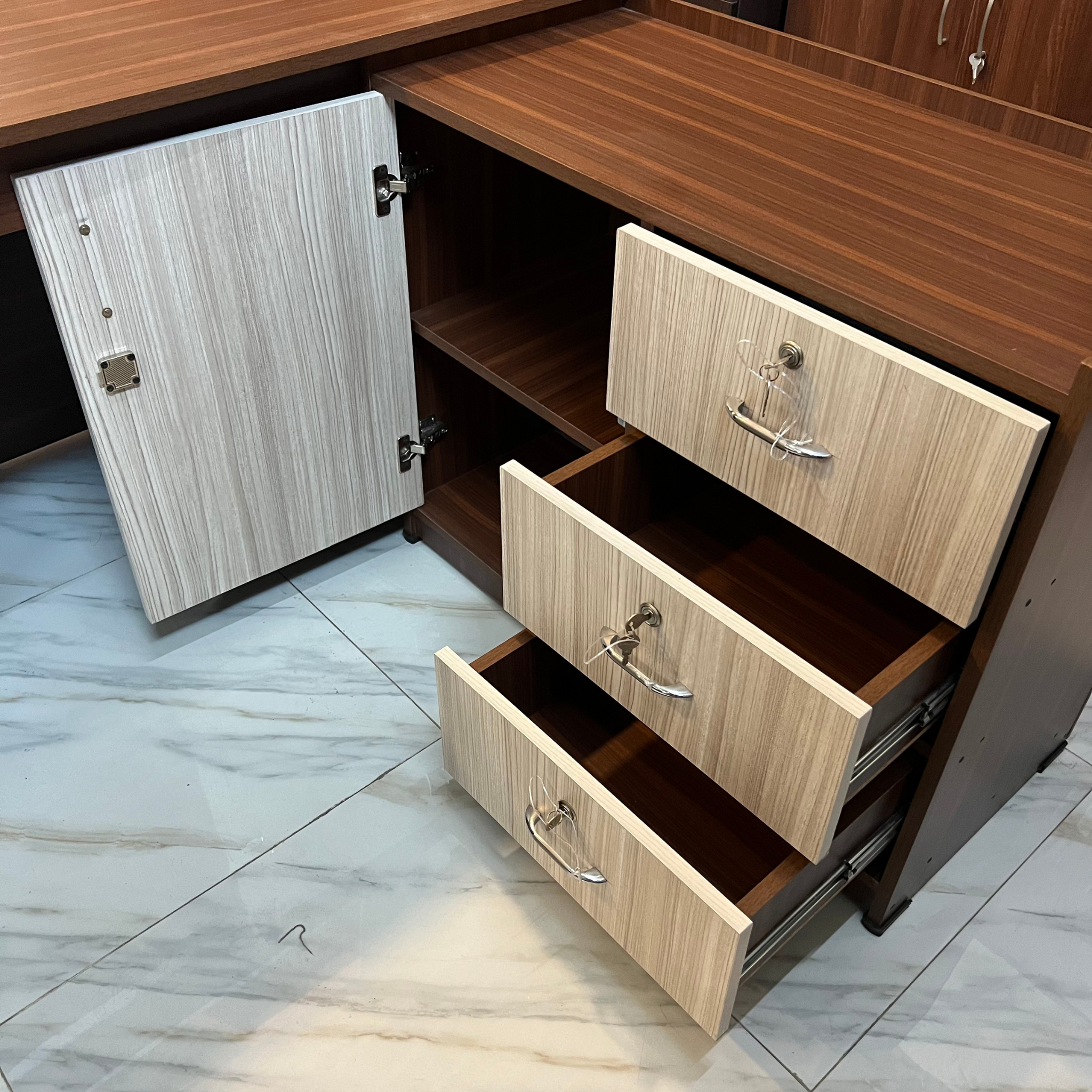 Office Table W side Table -OT011