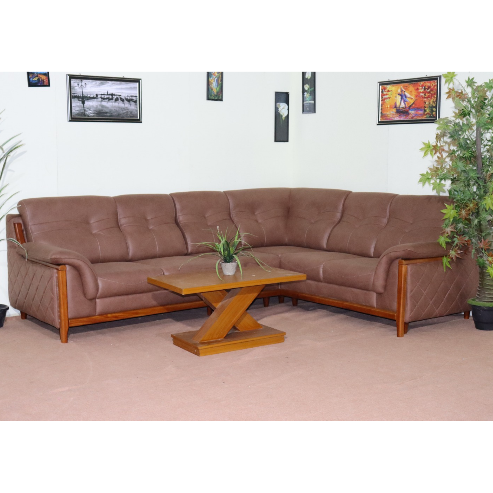 Six seater Corner L shaped  sofa