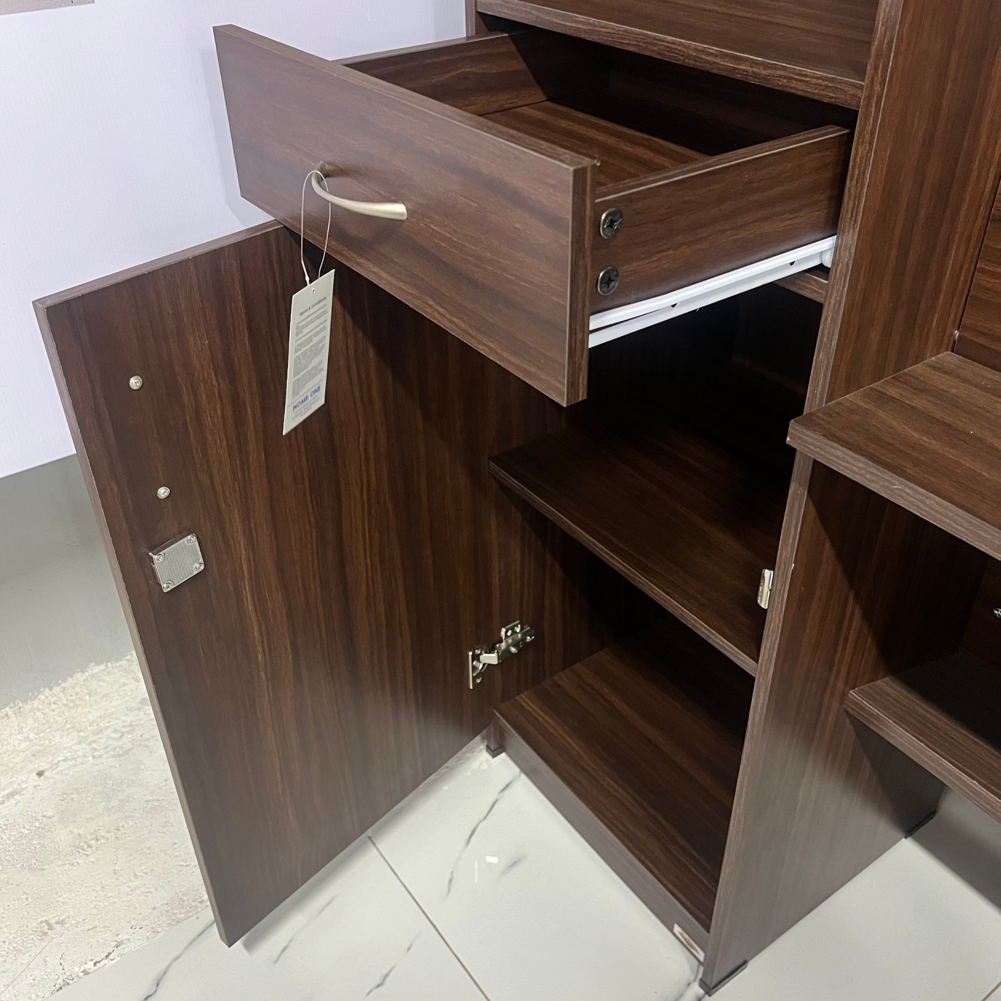 Study Desk with one Cupboard And Drawer