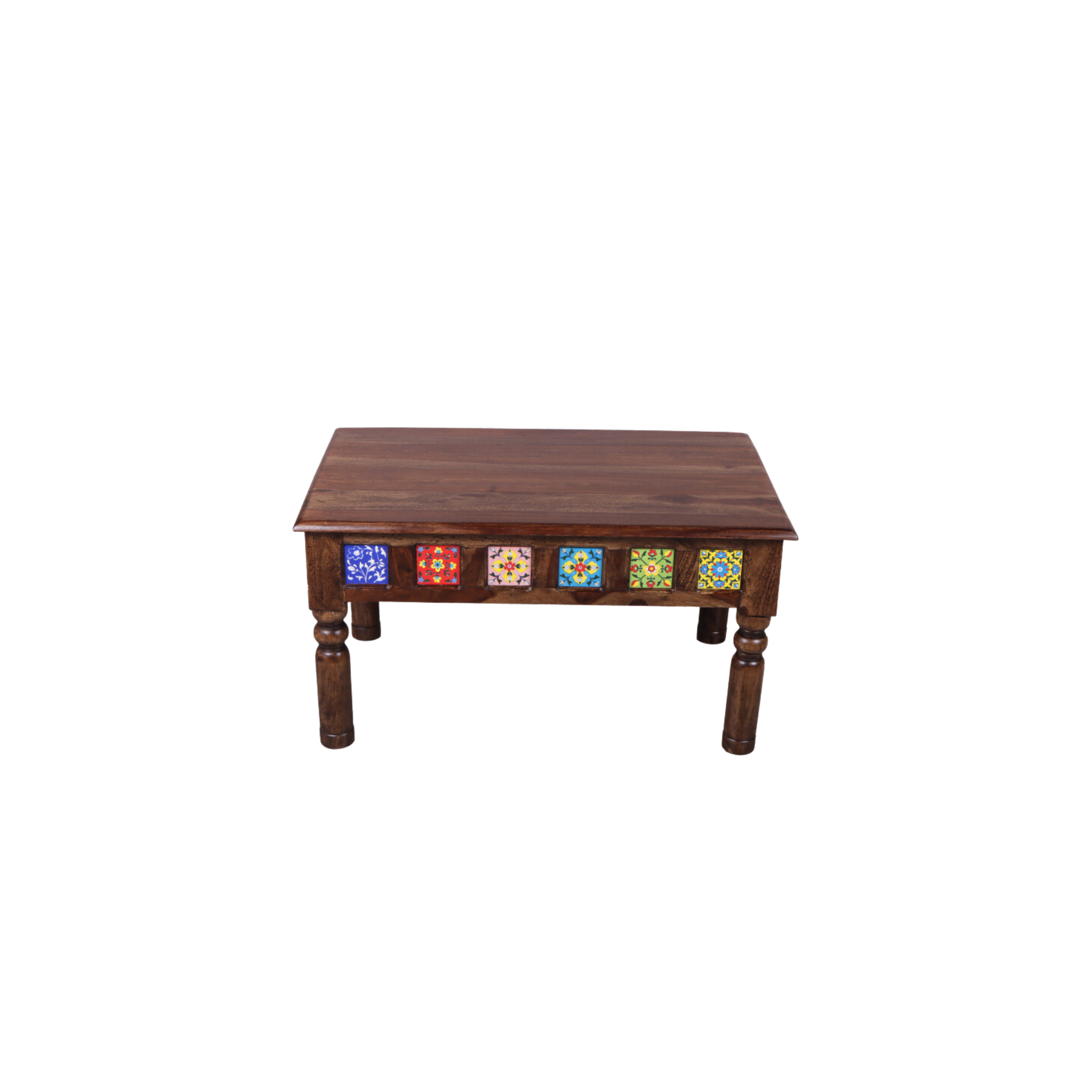 Tile Shesham Wood Dining Table