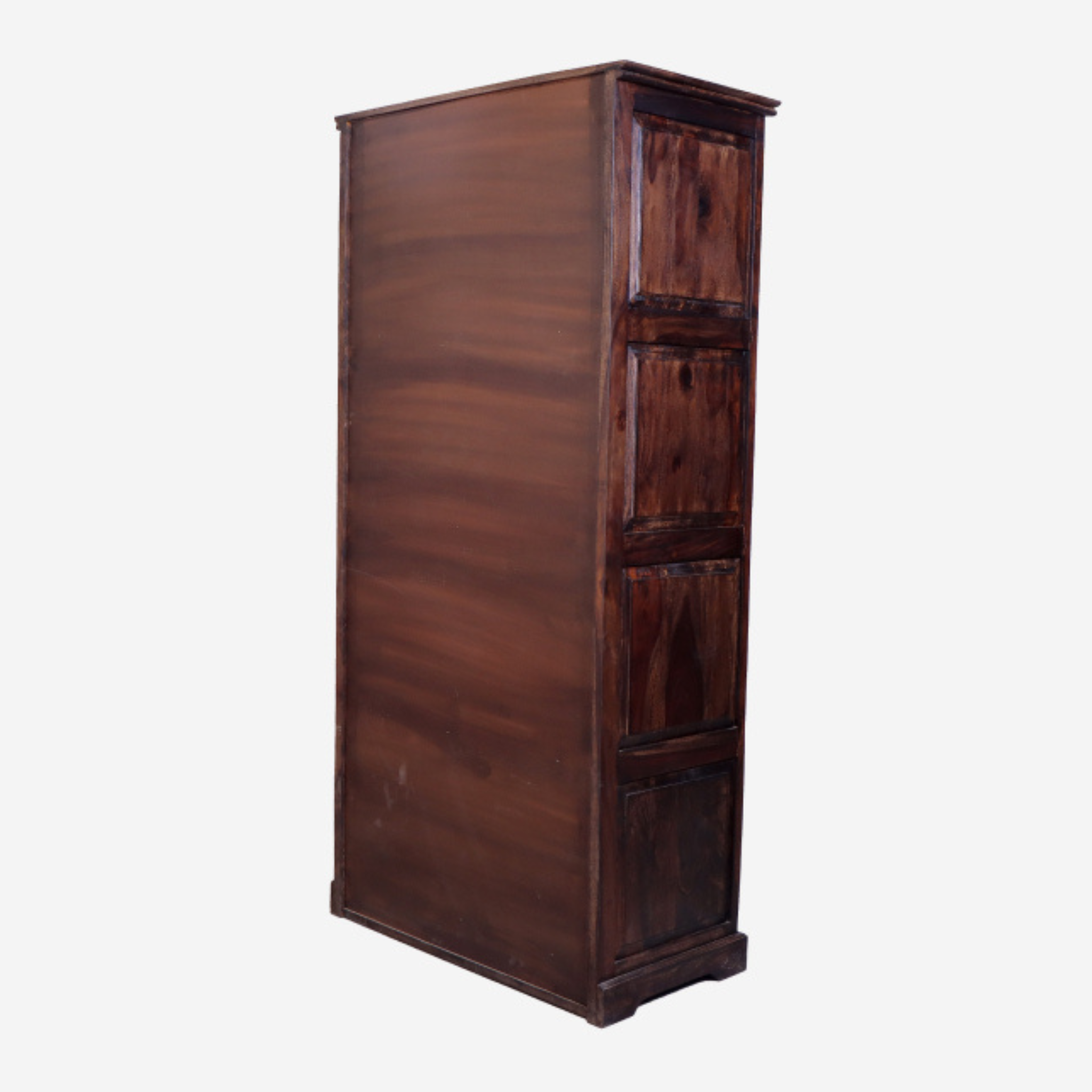 Nivaar  Sheesham Wood Glass Almirah