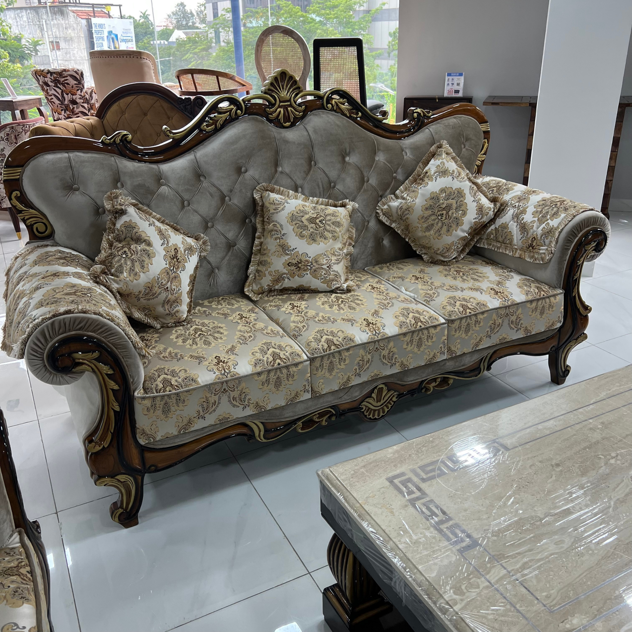 Dhanush Sofa Set with Diwan