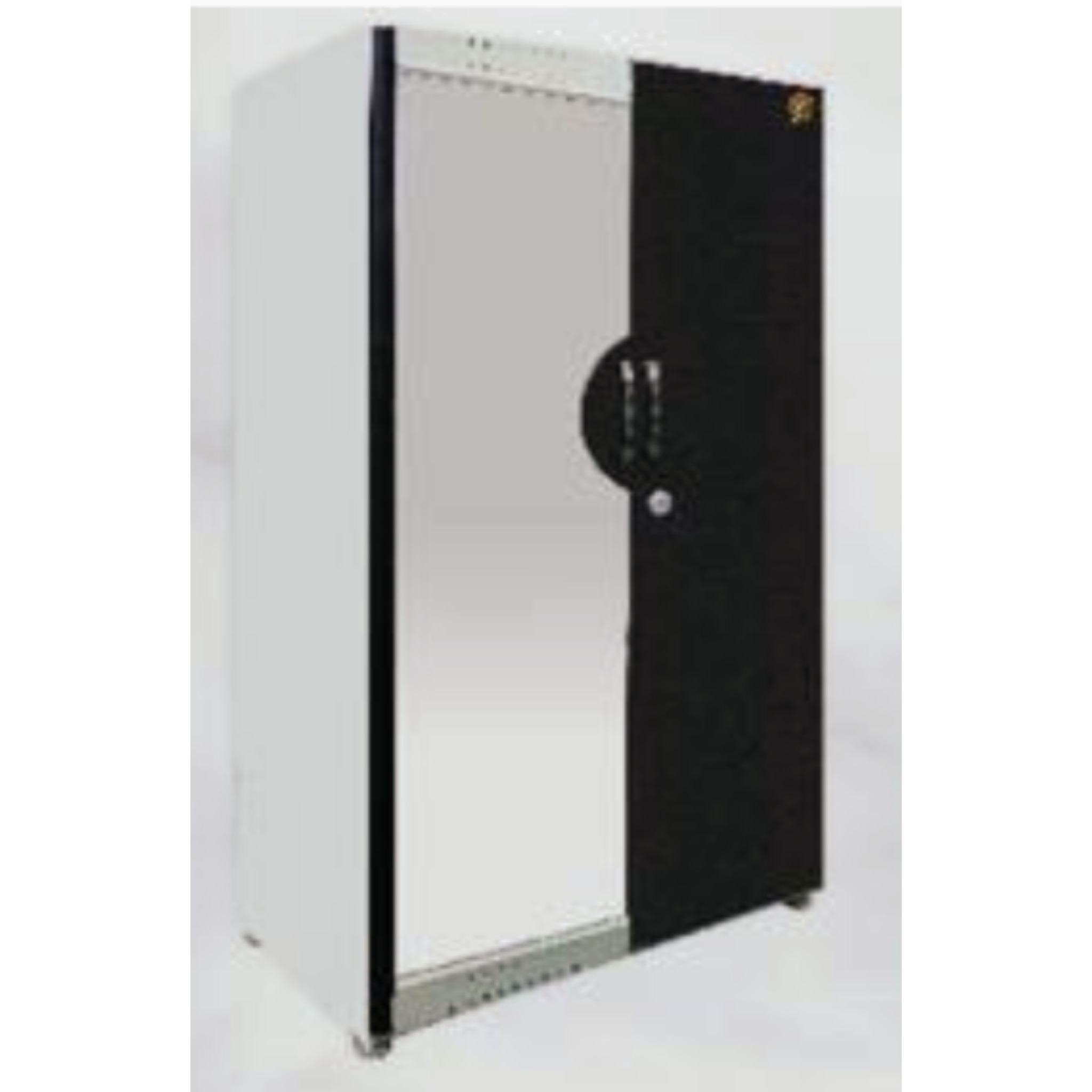 42"Deco Kiwari Metal Two Door Wardrobe with Inner Drawer Storage