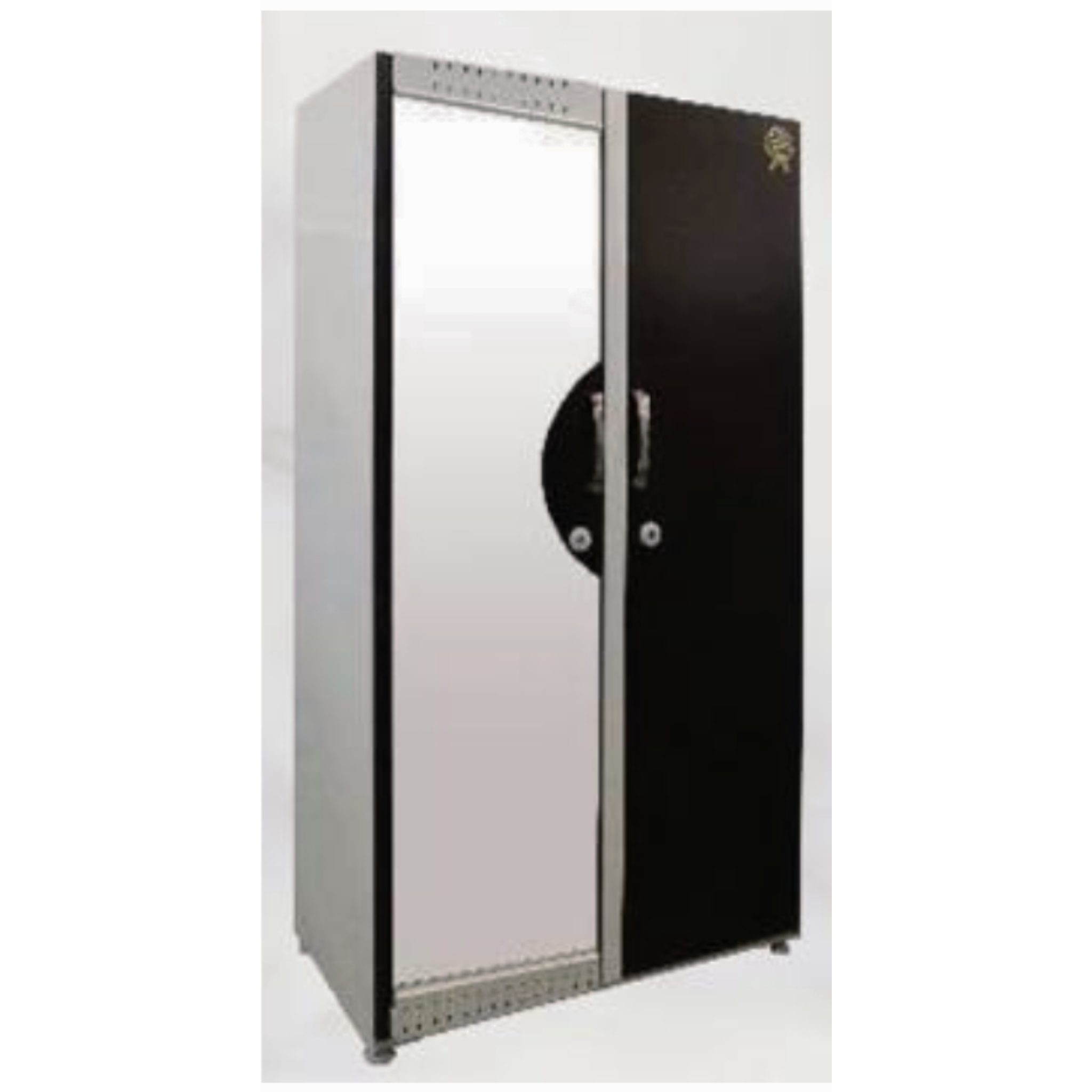 42"Deco Sangam Metal Two Door Wardrobe with Four Cube Storage