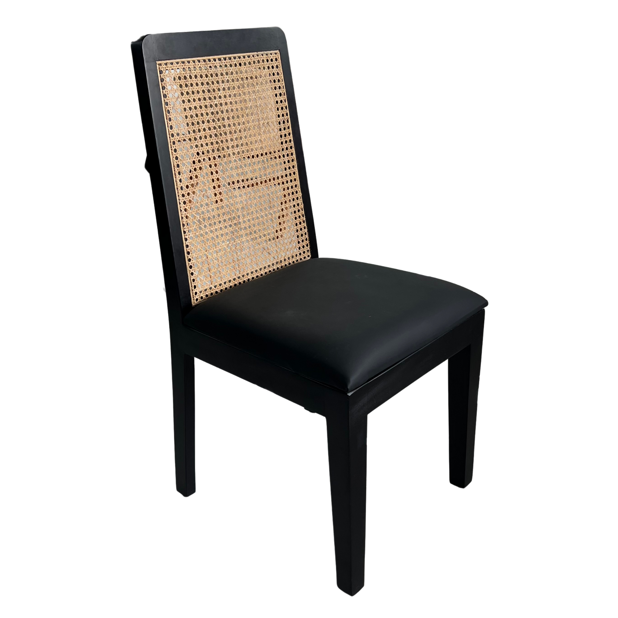 Altana Black Cane Chair
