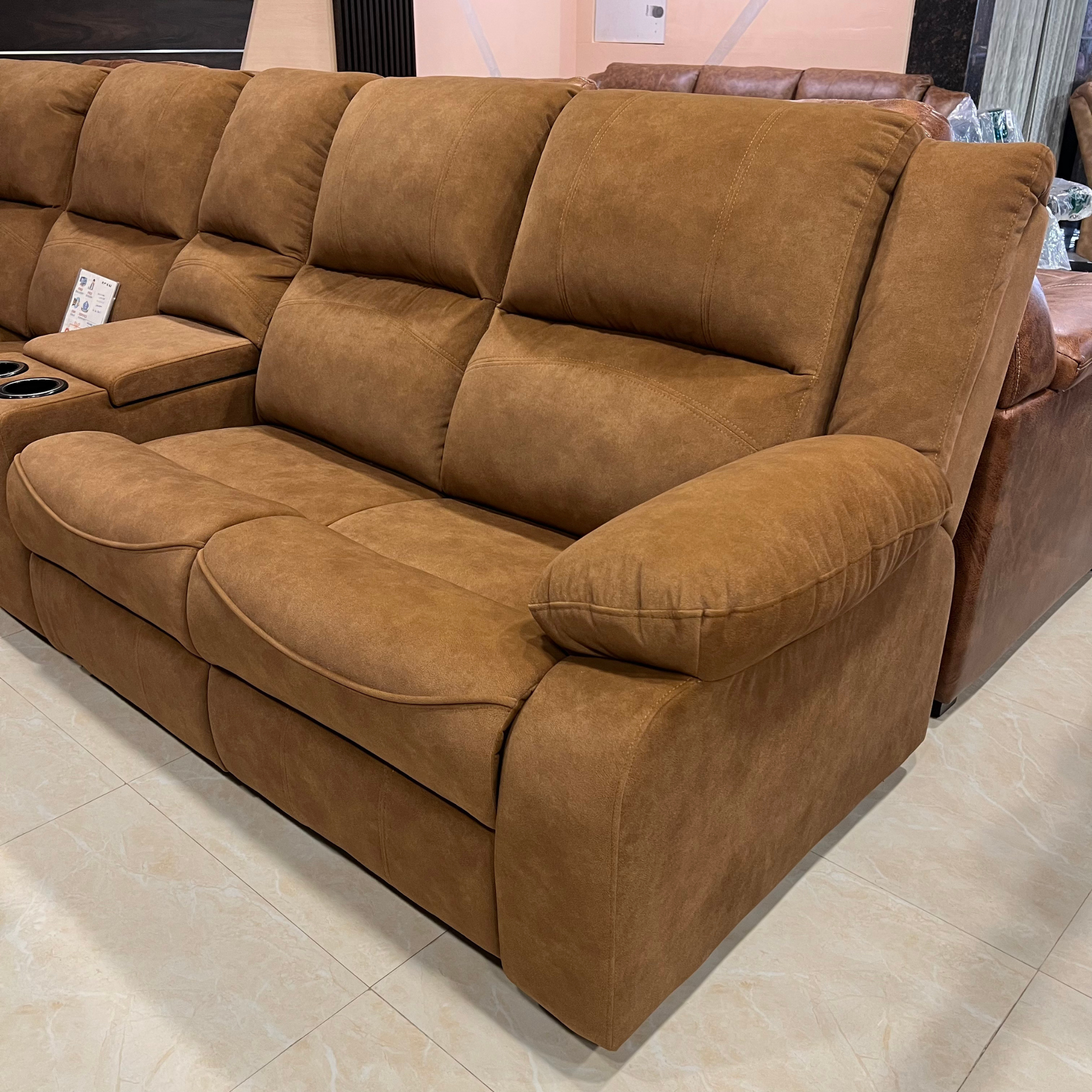 Recliner Sofa Set with Cup Holder