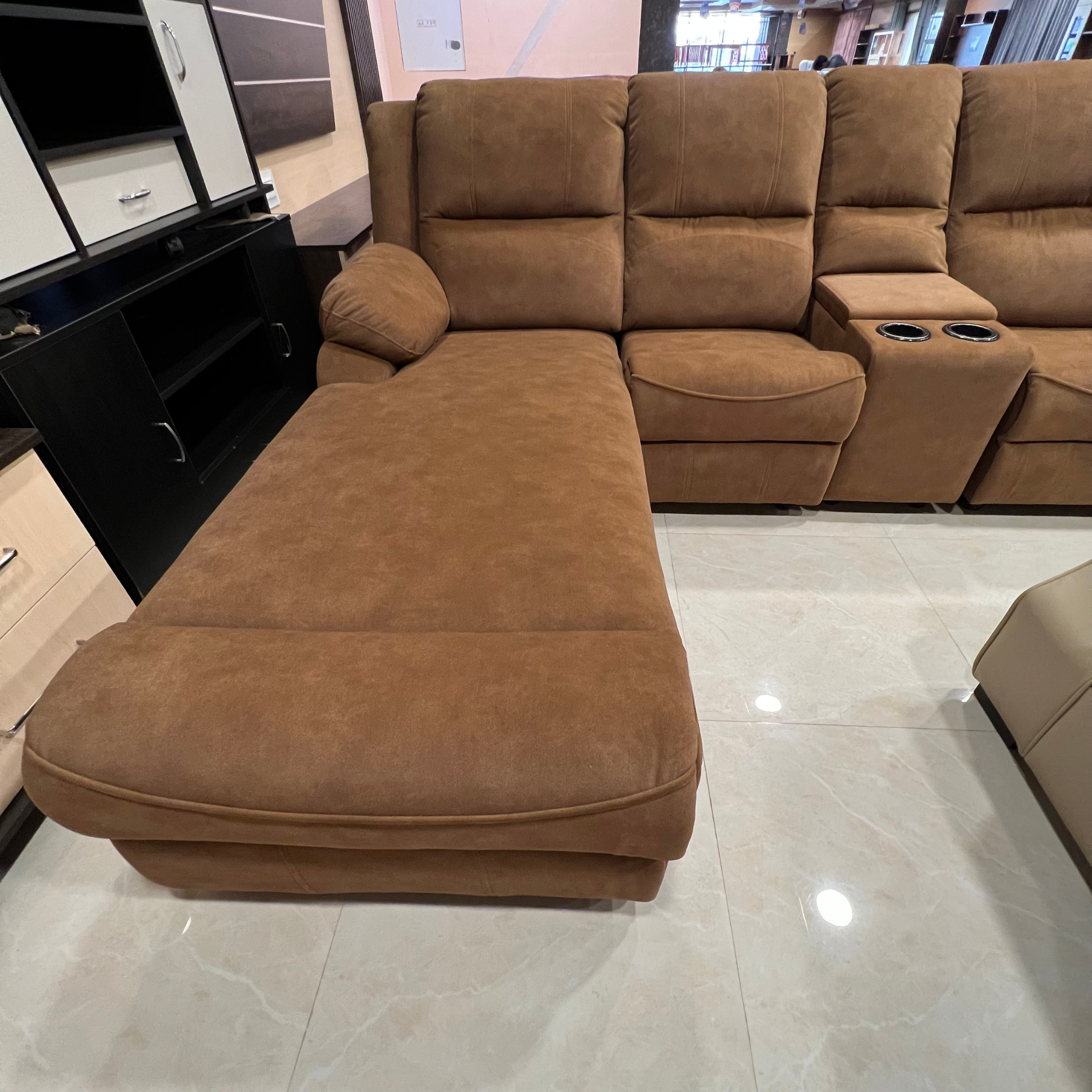 Recliner Sofa Set with Cup Holder