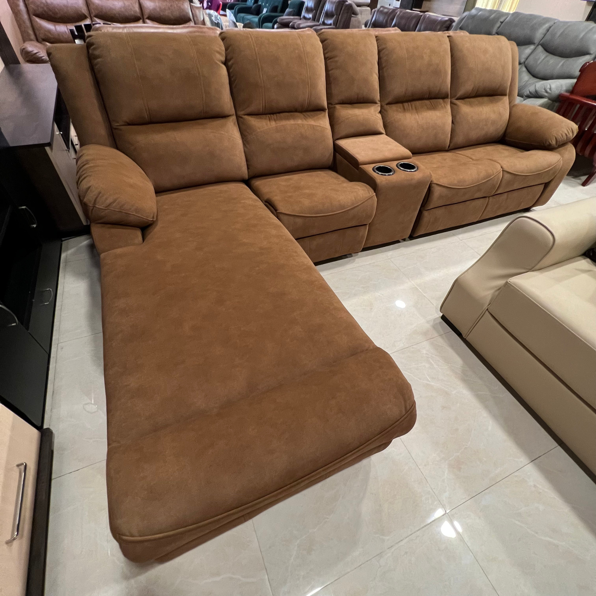 Recliner Sofa Set with Cup Holder