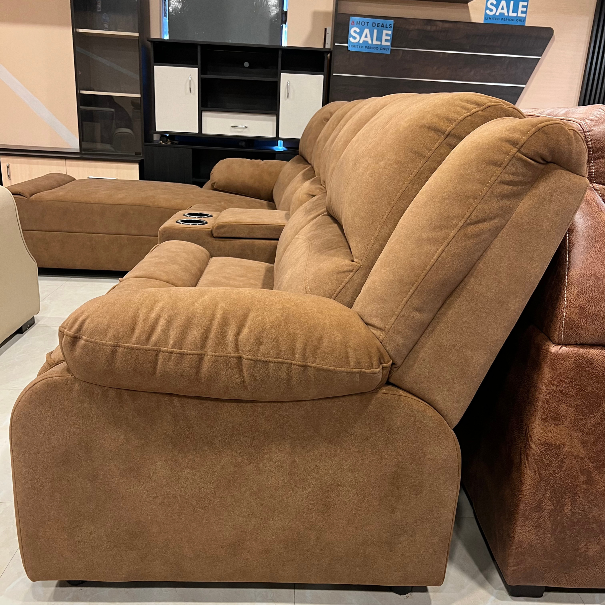 Recliner Sofa Set with Cup Holder