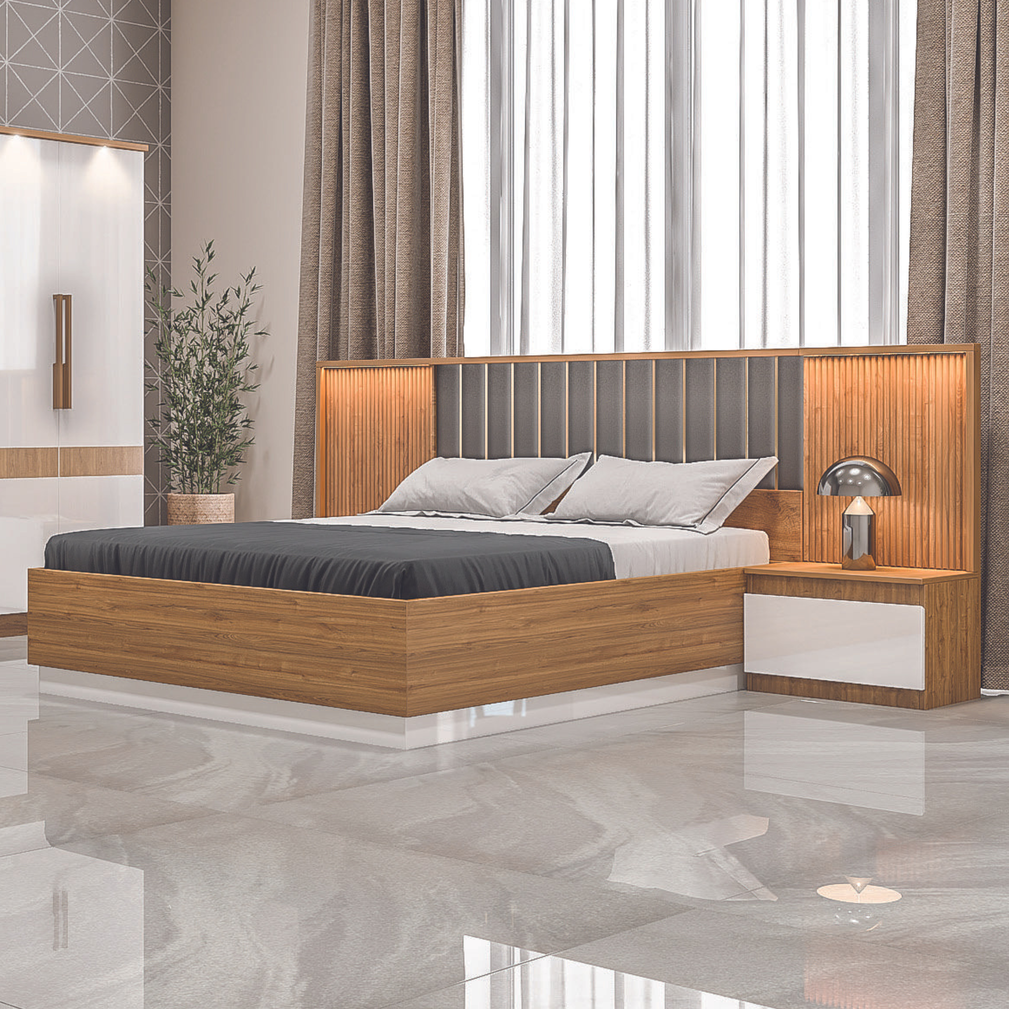 Bradley Engineered Wood Bed