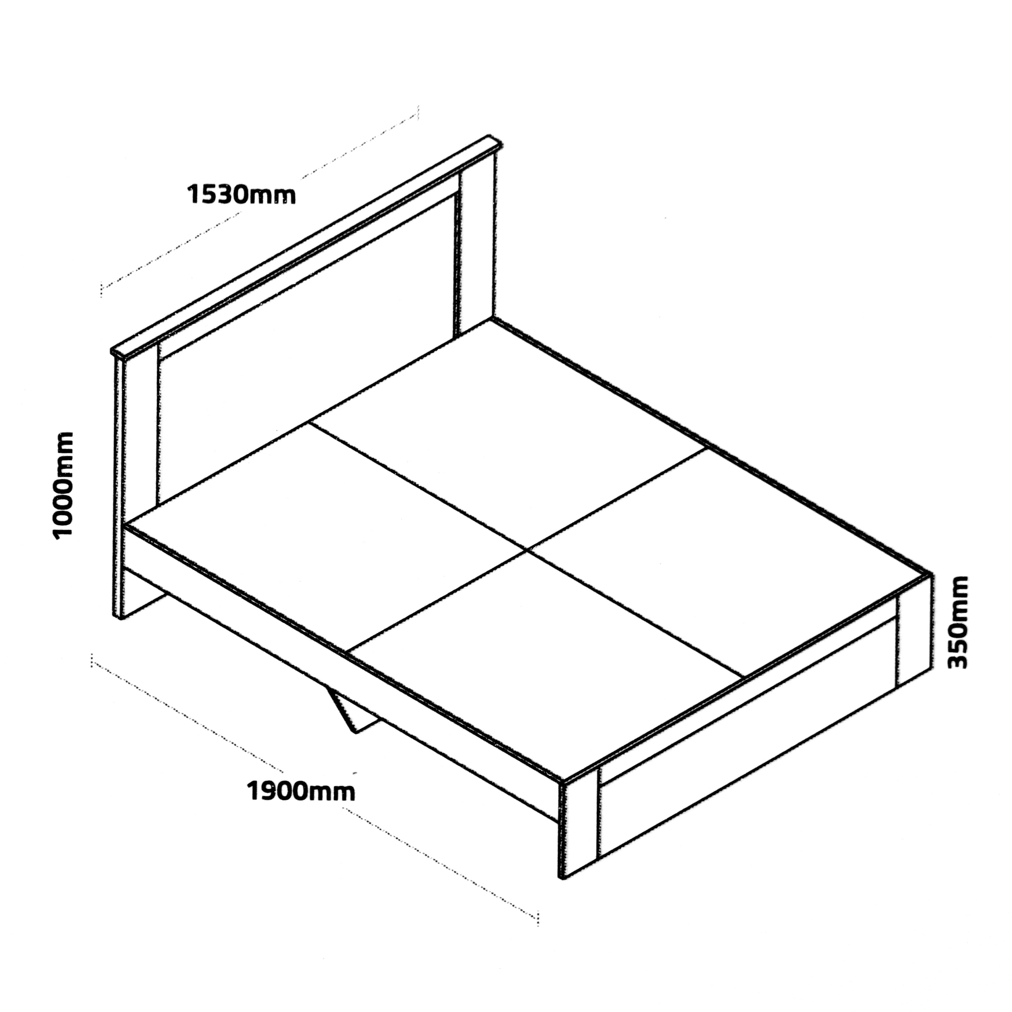 Dernier Engineered Wood Bed