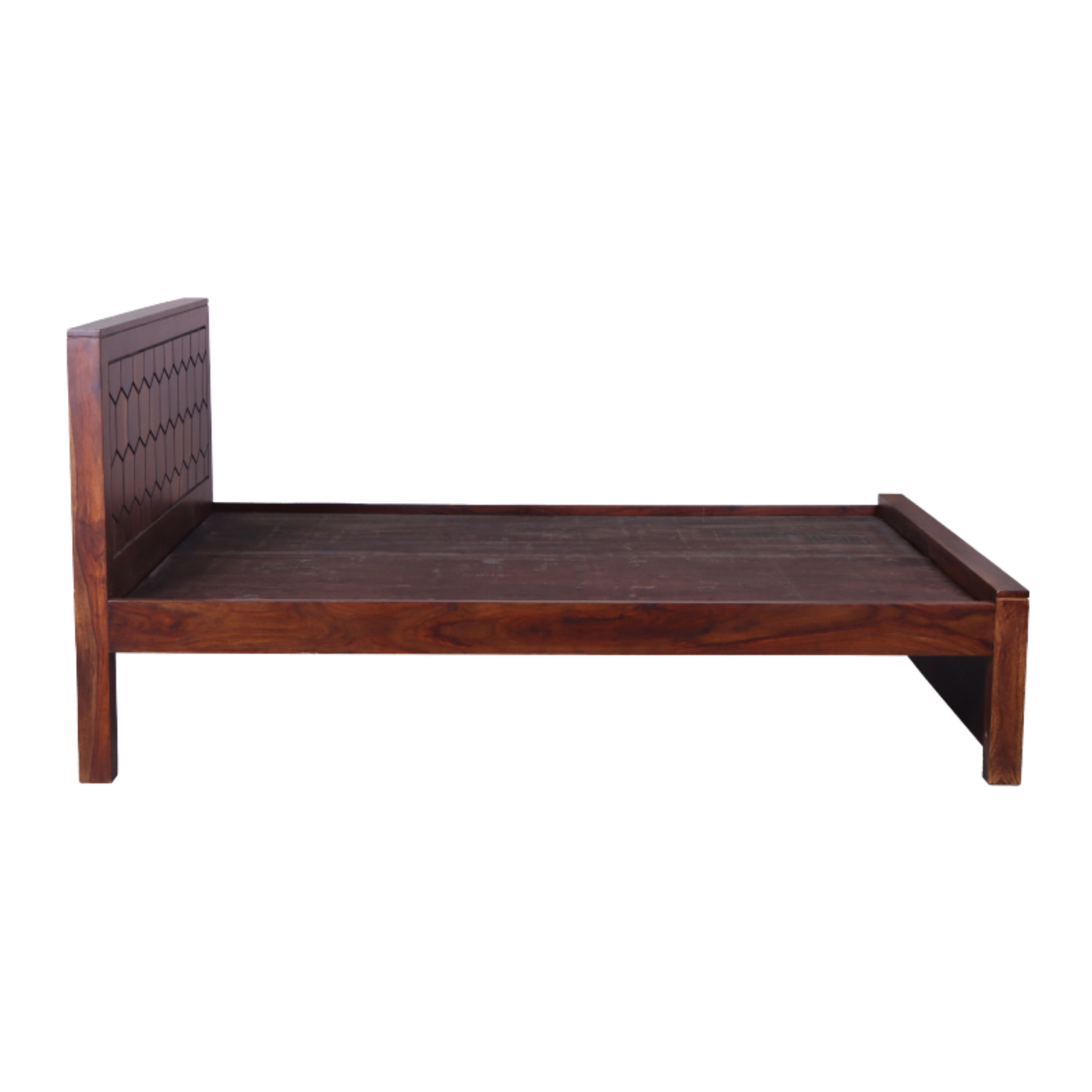 Hexagon Sheesham Wood Bed