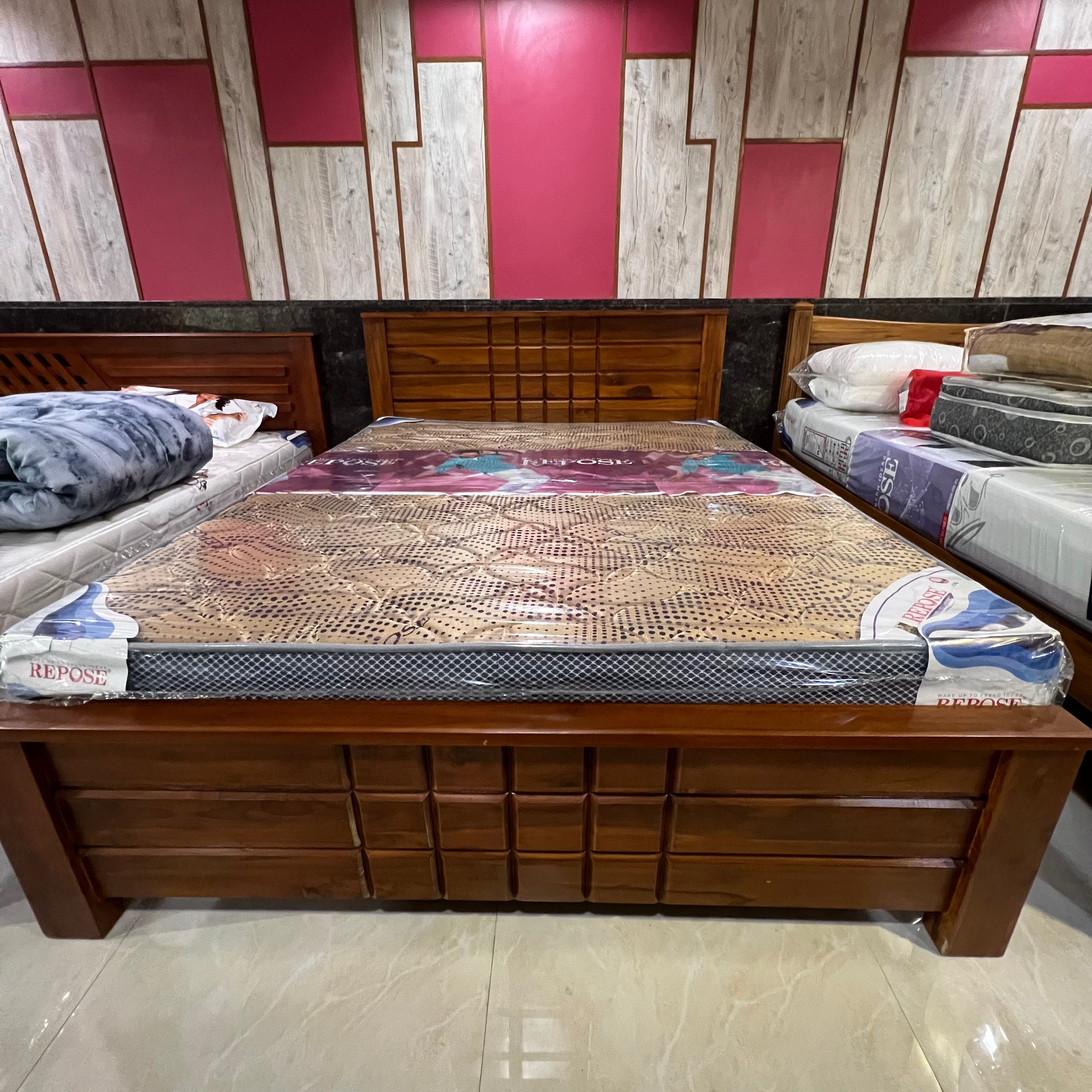 Passion Teak Wood Bed