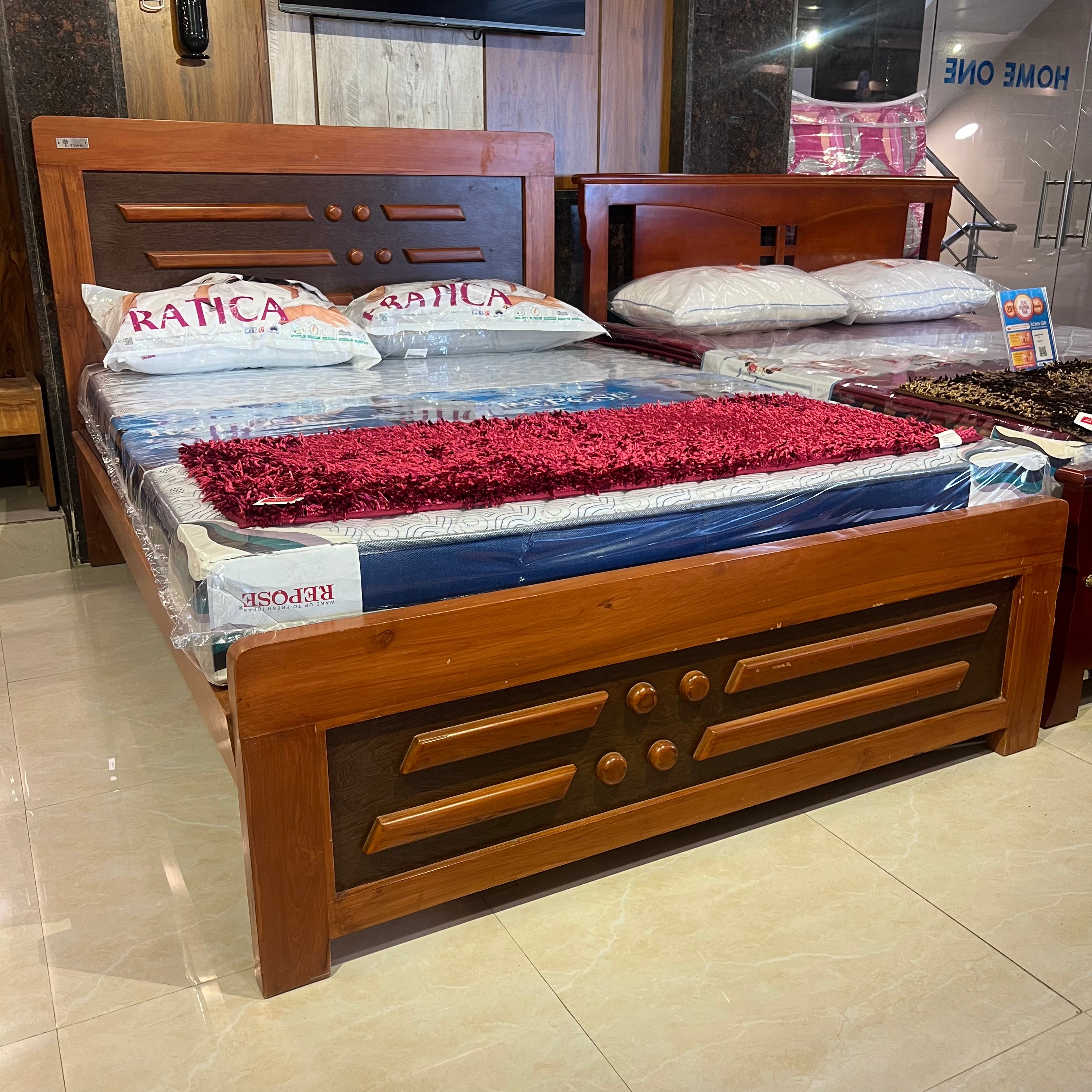 Queen Teak wood Bed