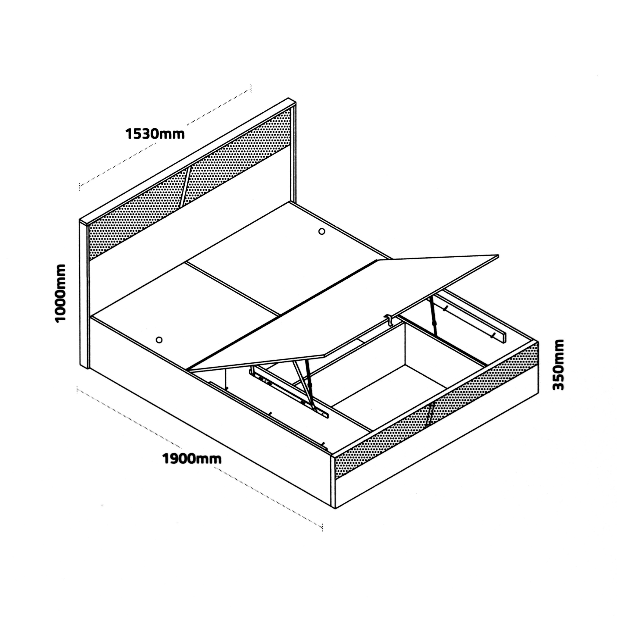 Lopez Engineered Wood Bed