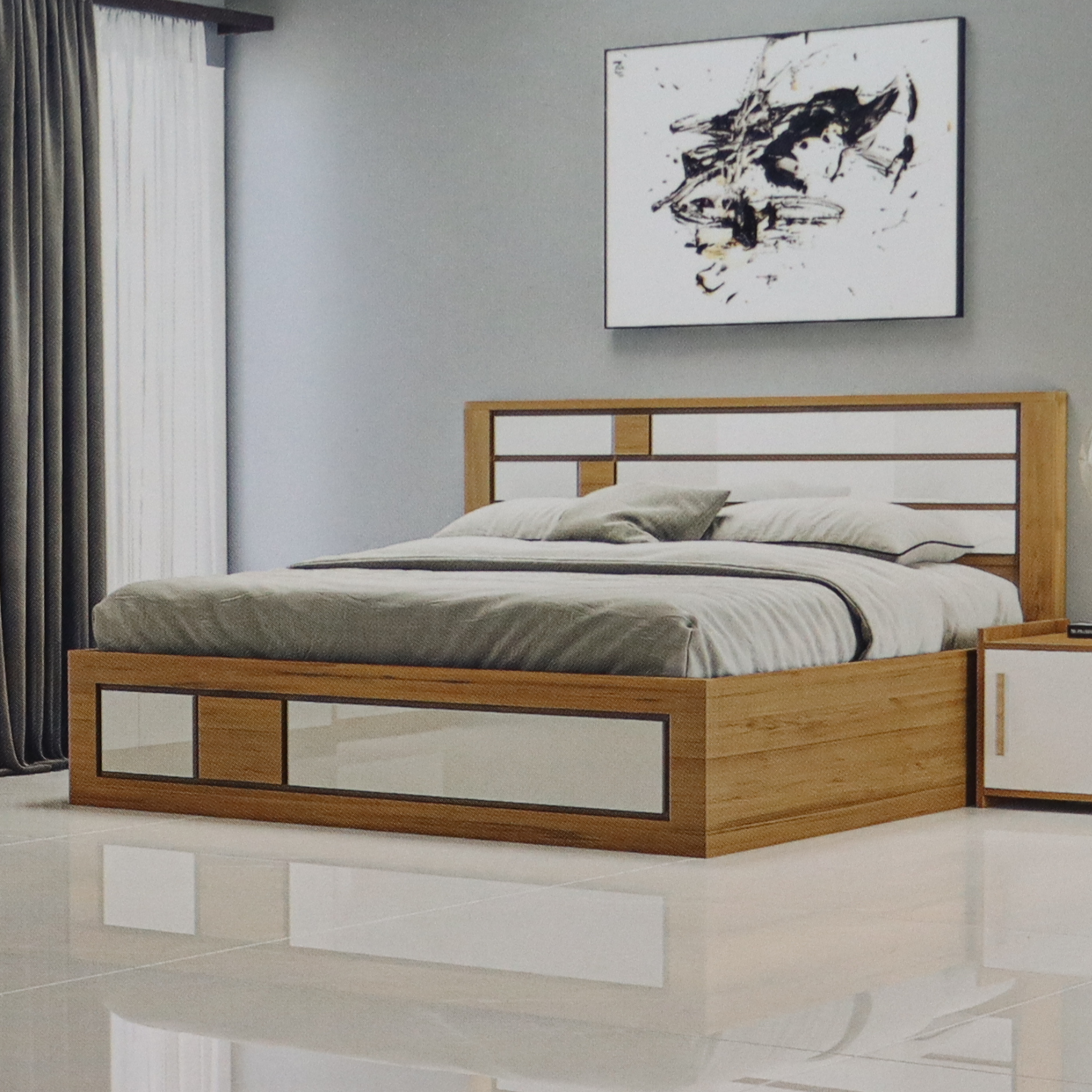Lucien Engineered Wood Bed