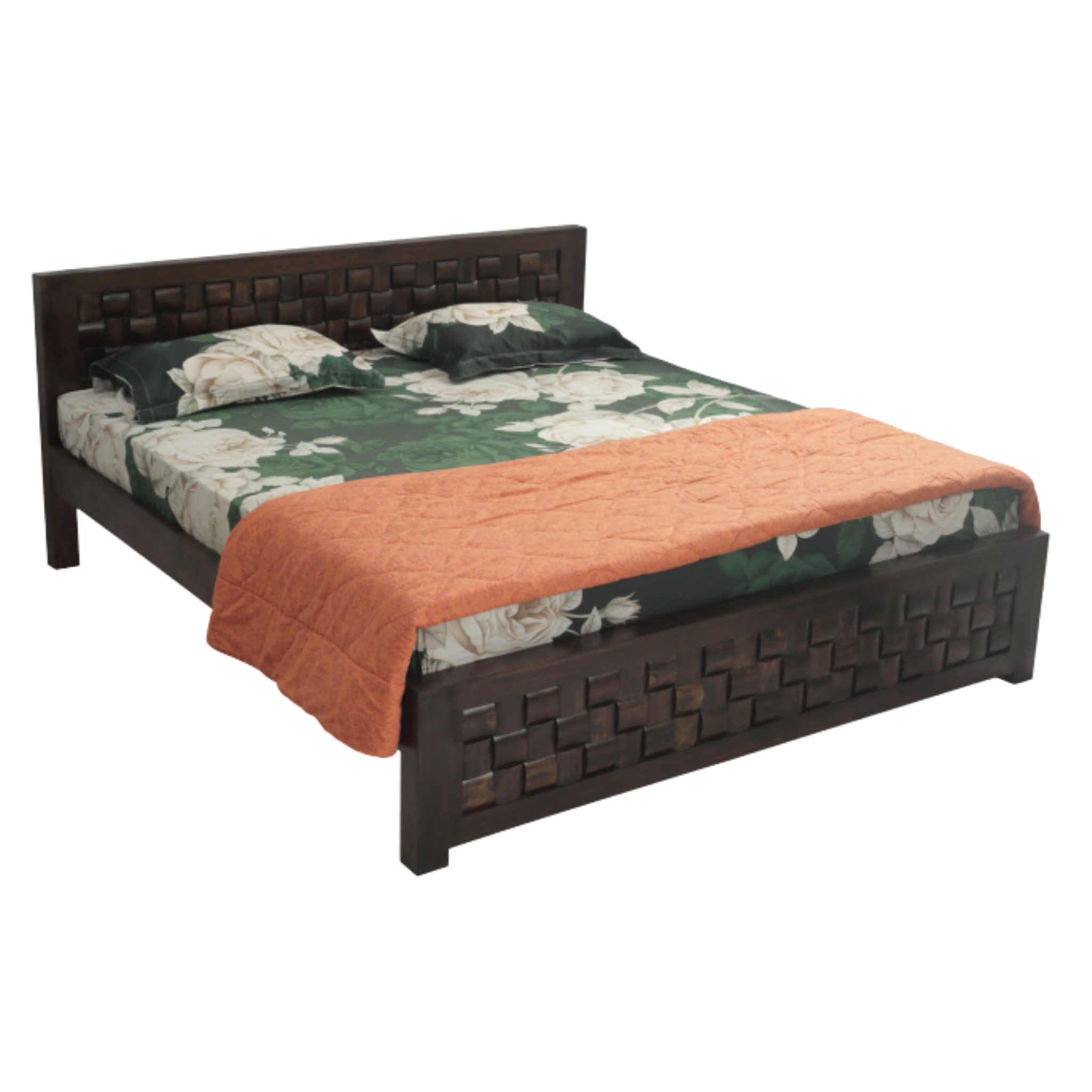 Nivaar Sheesham Wood Bed - 36"