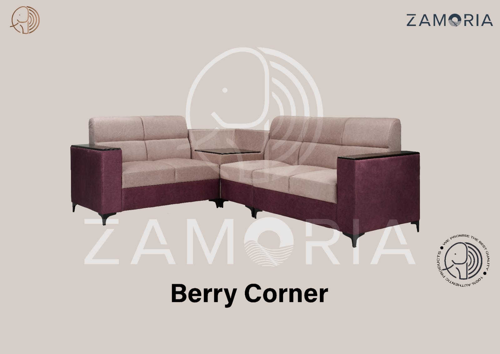 Berry Corner Sofa Set
